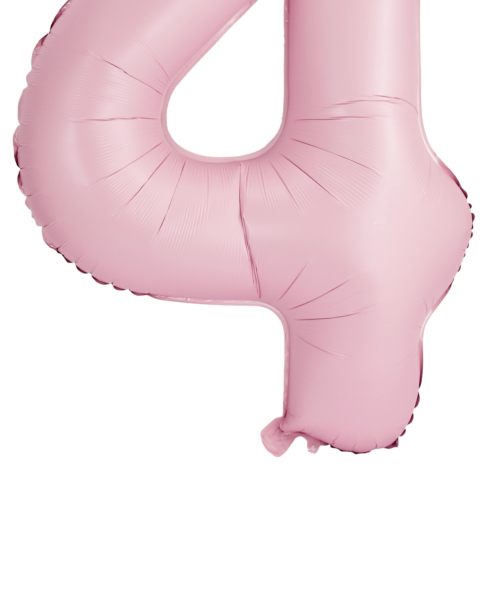 3 Giant Matte Pink Number 4 Foil Balloon, 3 of 5