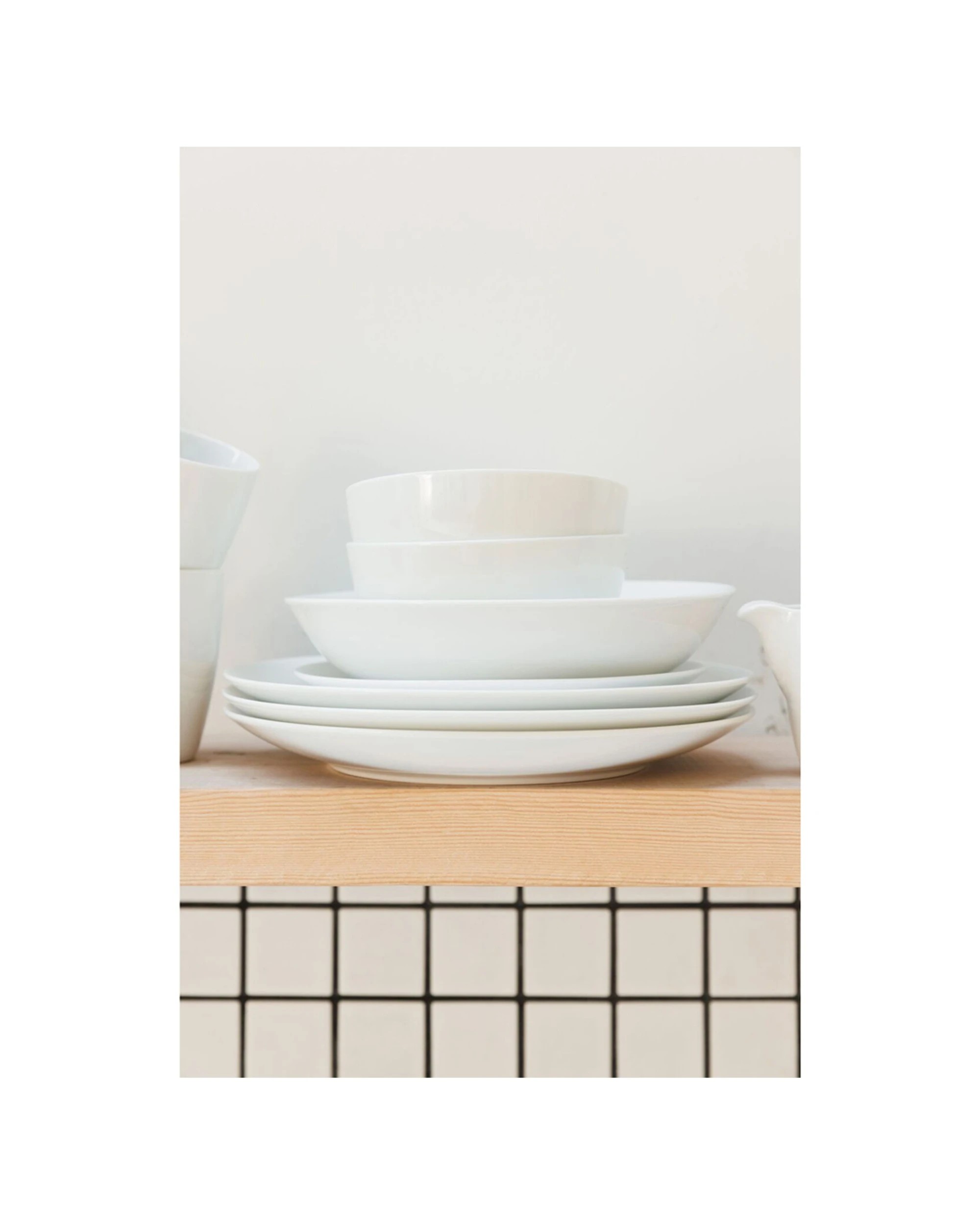 5 Mikasa 4pc Chalk Kitchen Porcelain Cereal Bowl Set 14cm - White, 5 of 8