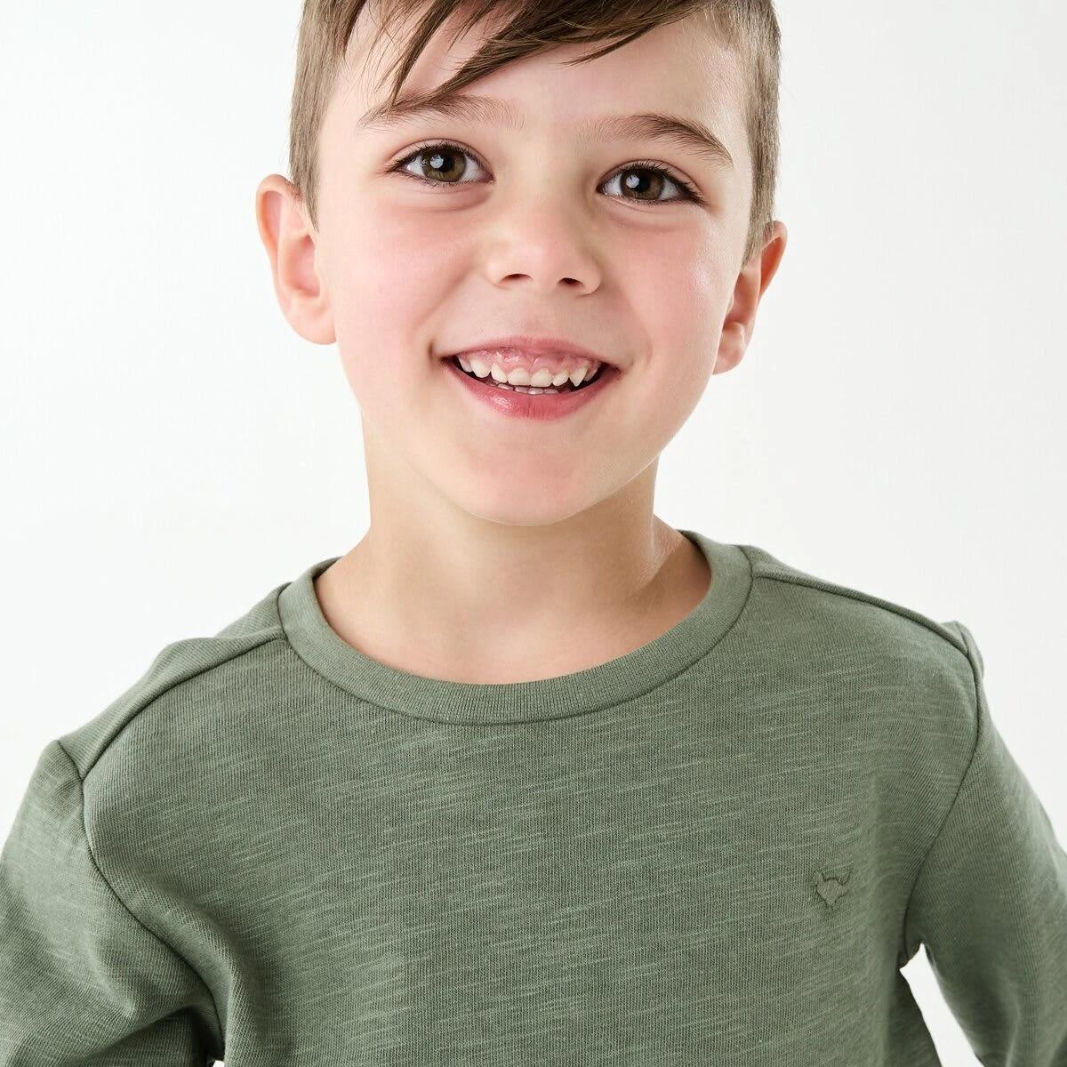 3 Long Sleeve Textured T-shirt Grn Dino, 3 of 8