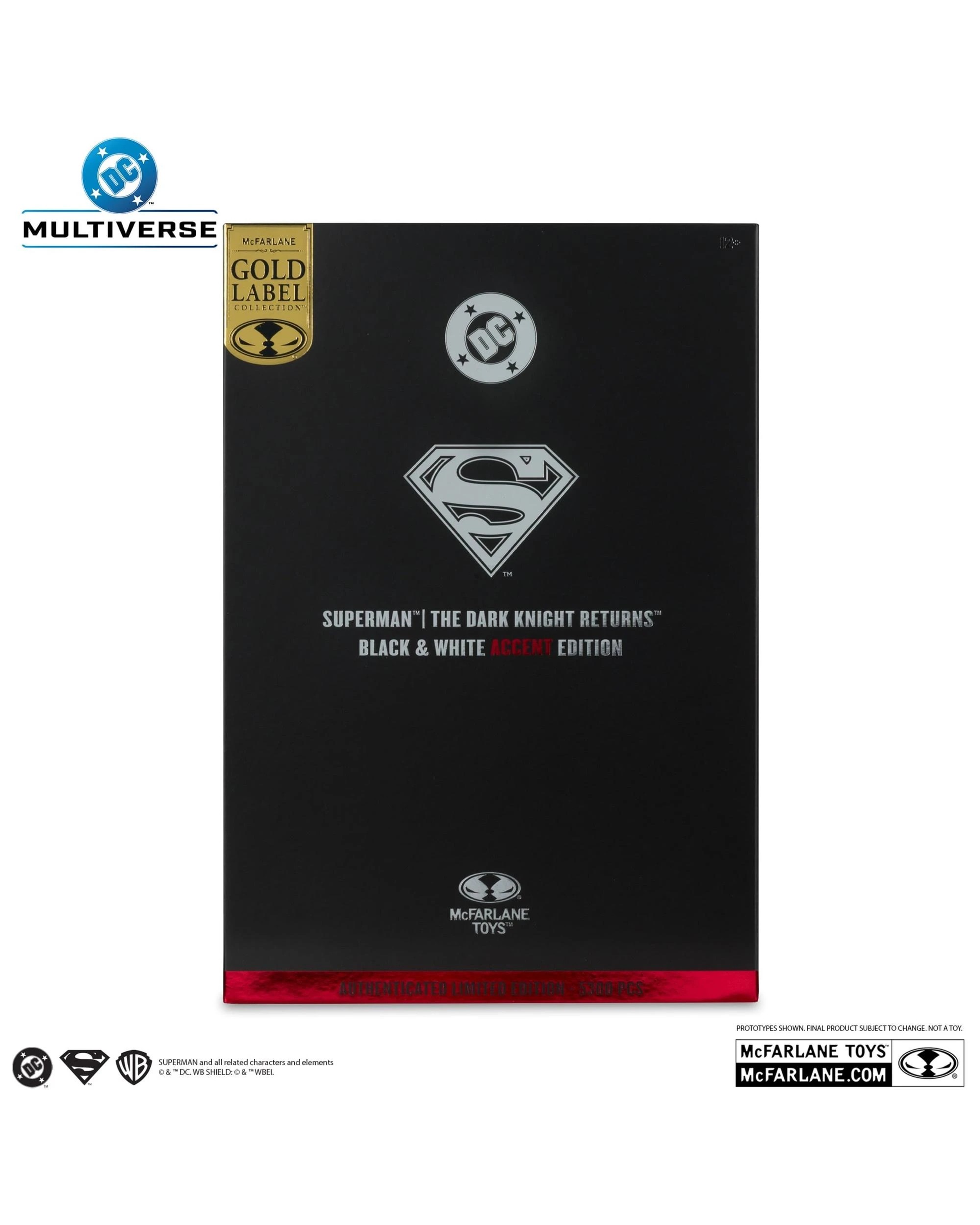 8 DC Multiverse Gold Label Superman Dark Knight Returns Black and White Accent Edition 7 inch Action Figure, 8 of 10