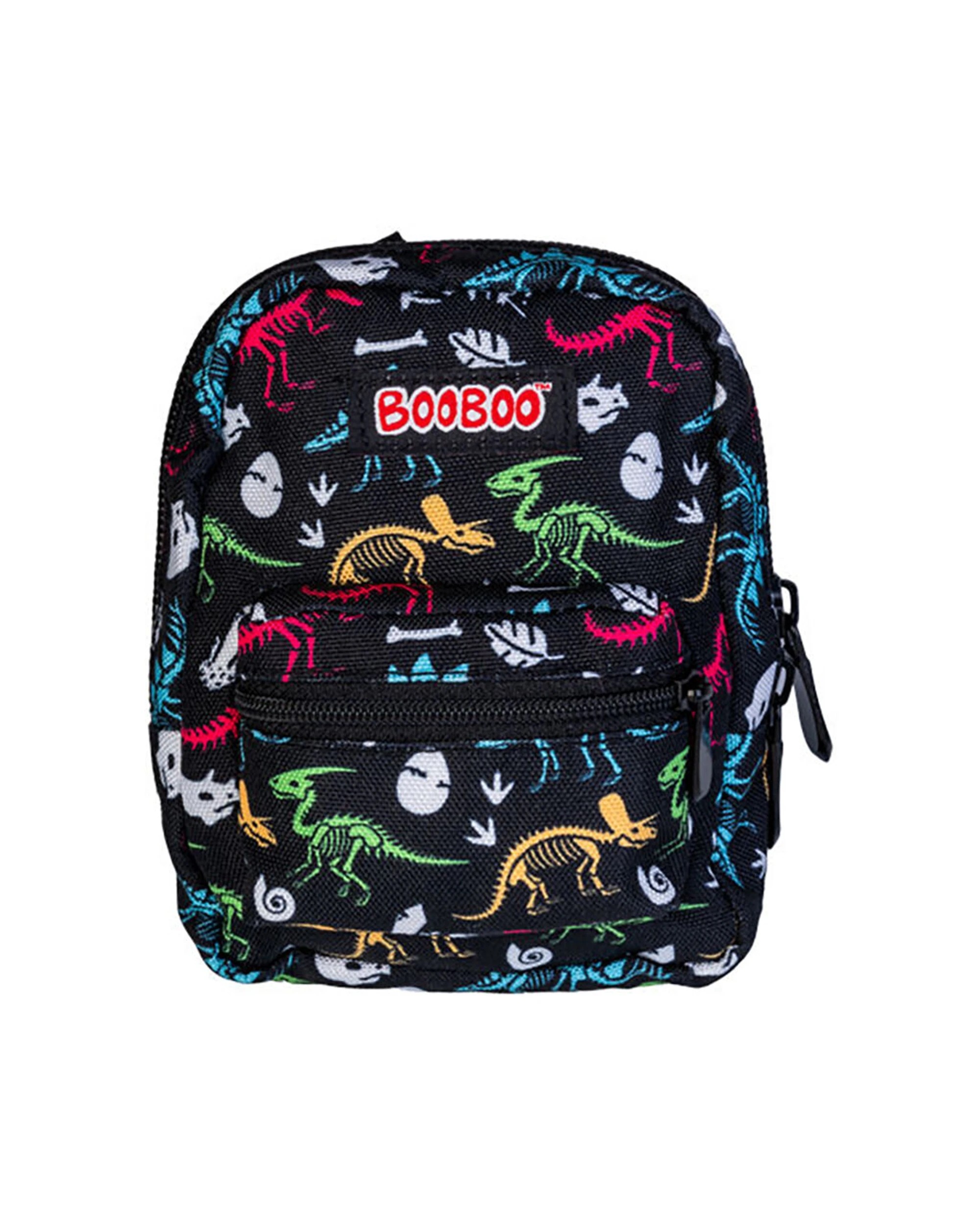 1 MDI BooBoo Kid's Backpack Mini's Dinosaur Fossil 2 Mini Bag 11x15cm 3y+ - Black, 1 of 4