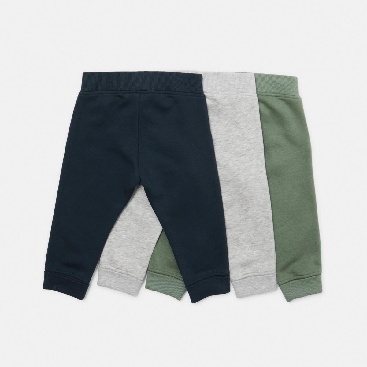2 3 Pack Trackpants Green Grey, 2 of 8