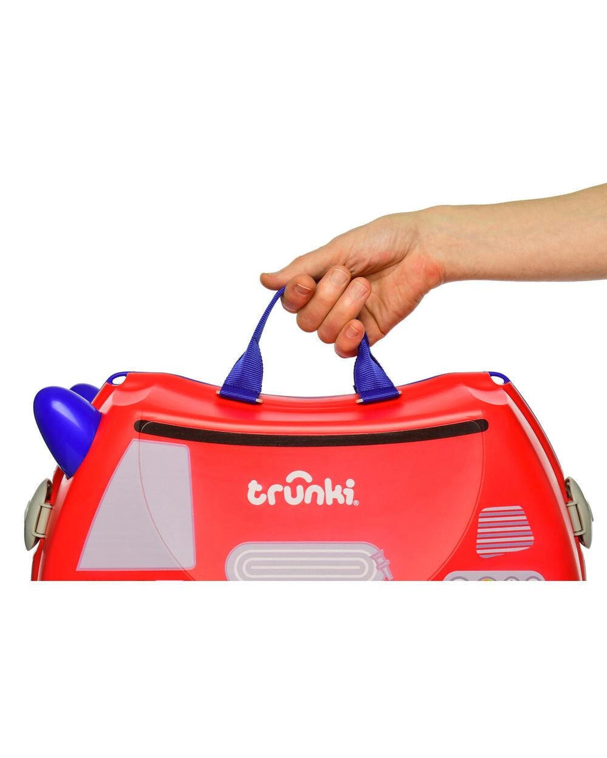 7 Trunki Glide Ride on Luggage Kids Suitcase Toy Box Frank the Firetruck, 7 of 7
