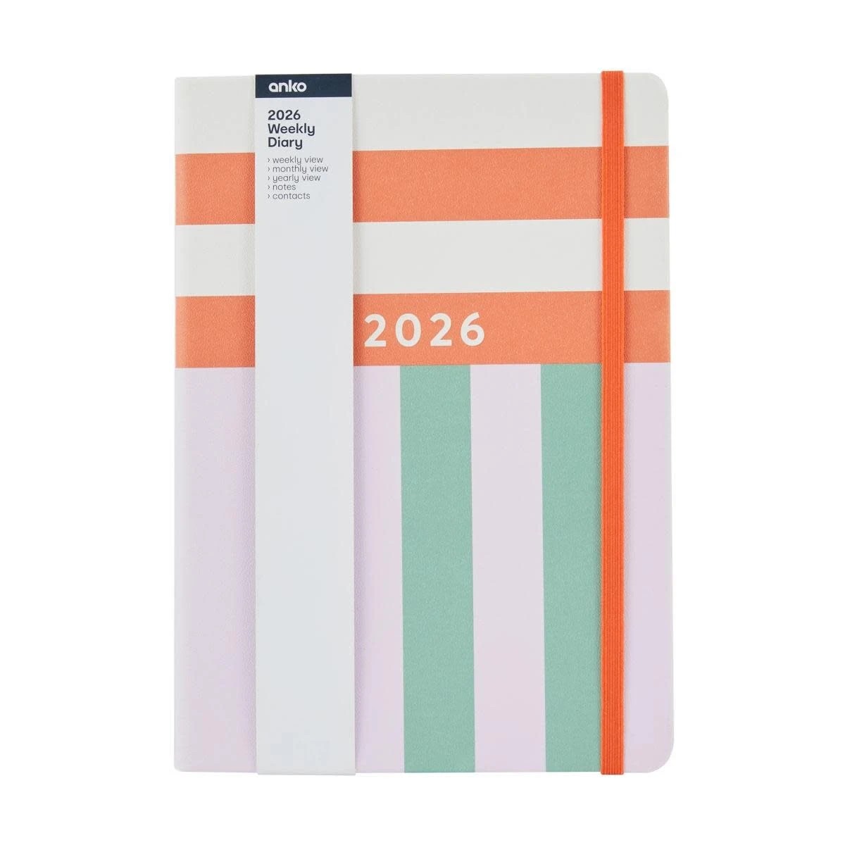 7 2026 A5 Weekly Diary - Stripe, 7 of 8