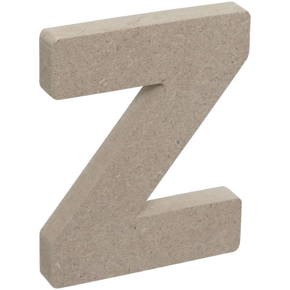 3 Born Wooden Alphabet Letter Z 10cm, 3 of 3