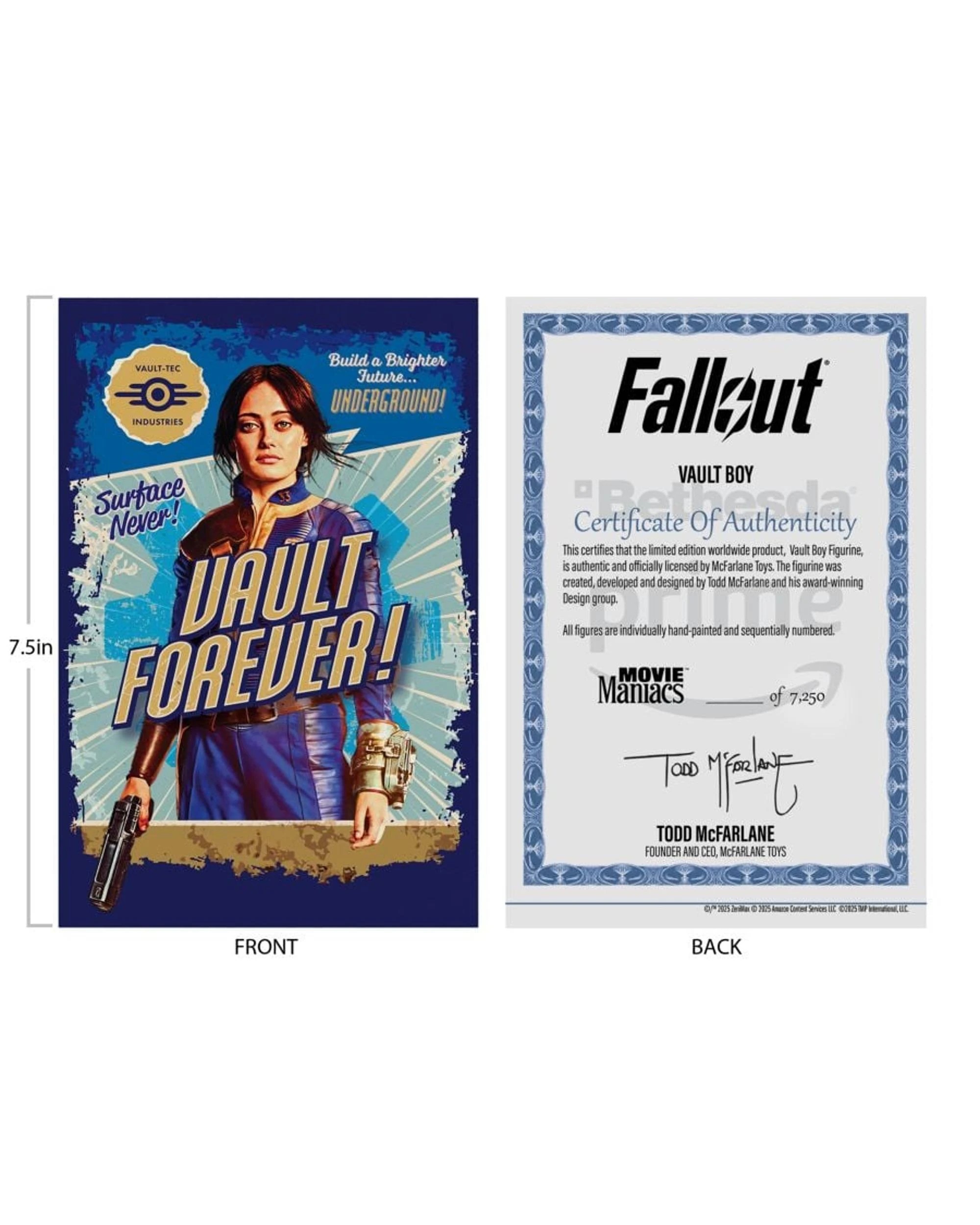 7 Movie Manics Fallout TV Season 2 Vault Boy Version 2 6 inch Posed Figure, 7 of 10