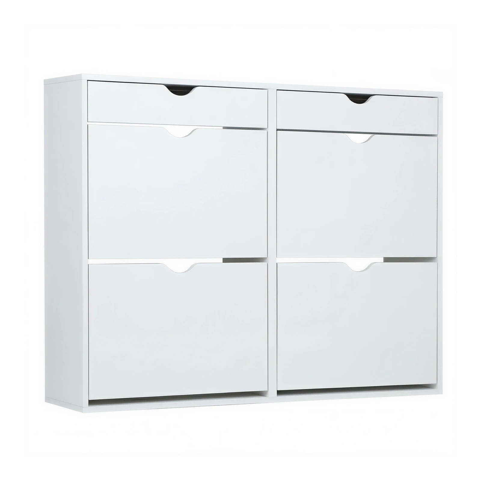 7 Oikiture Shoe Rack Shoe Storage Cabinet Cupboard Organiser Shelf 36 Pairs - White, 7 of 9