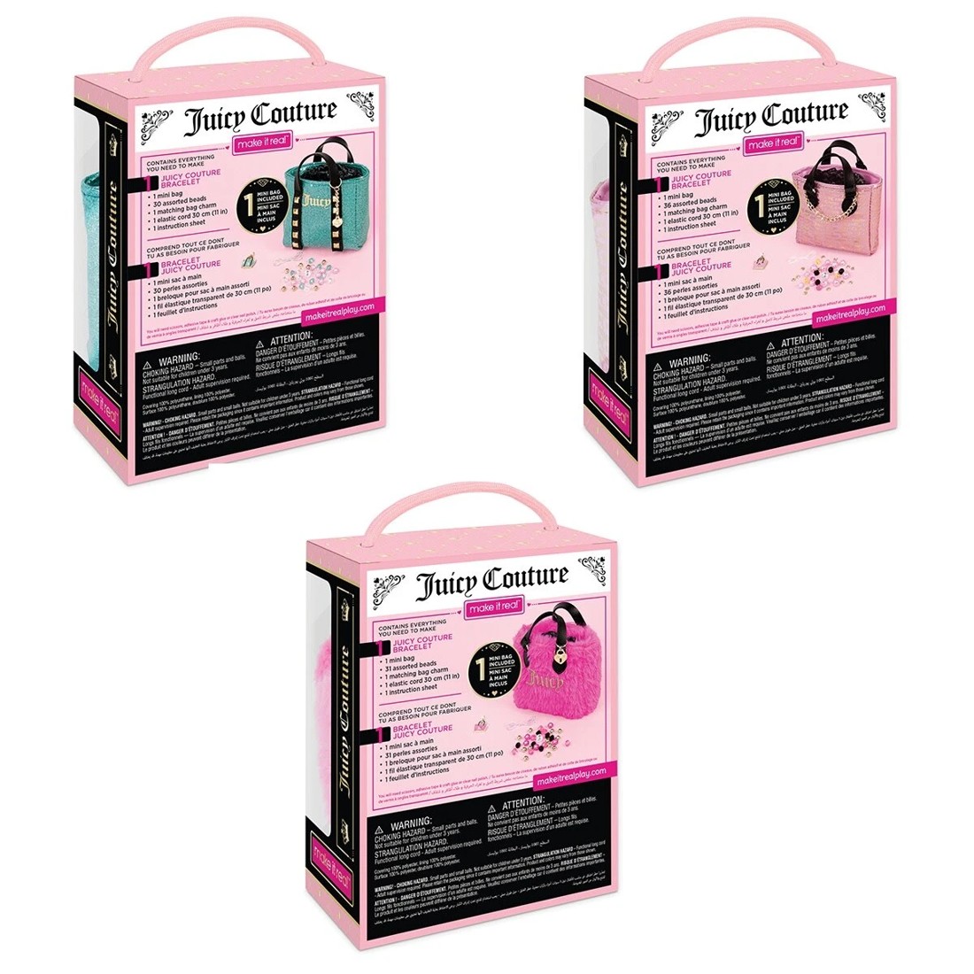 6 Make It Real: Juicy Couture DIY Collectible Bracelet and Luxury Bag Set - Assorted, 6 of 7