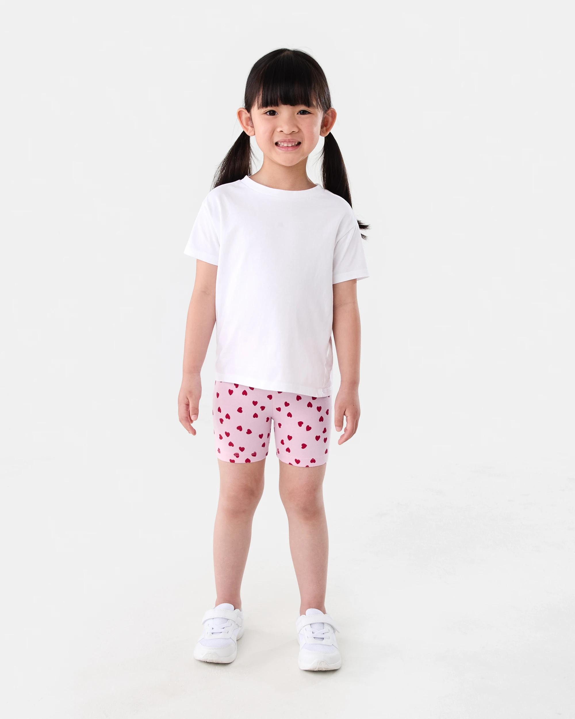 5 Printed Bike Shorts Pnk Hearts, 5 of 6