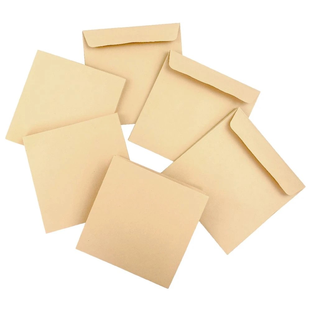 3 Quill Cards and Envelopes Kraft 150x150mm, 3 of 4