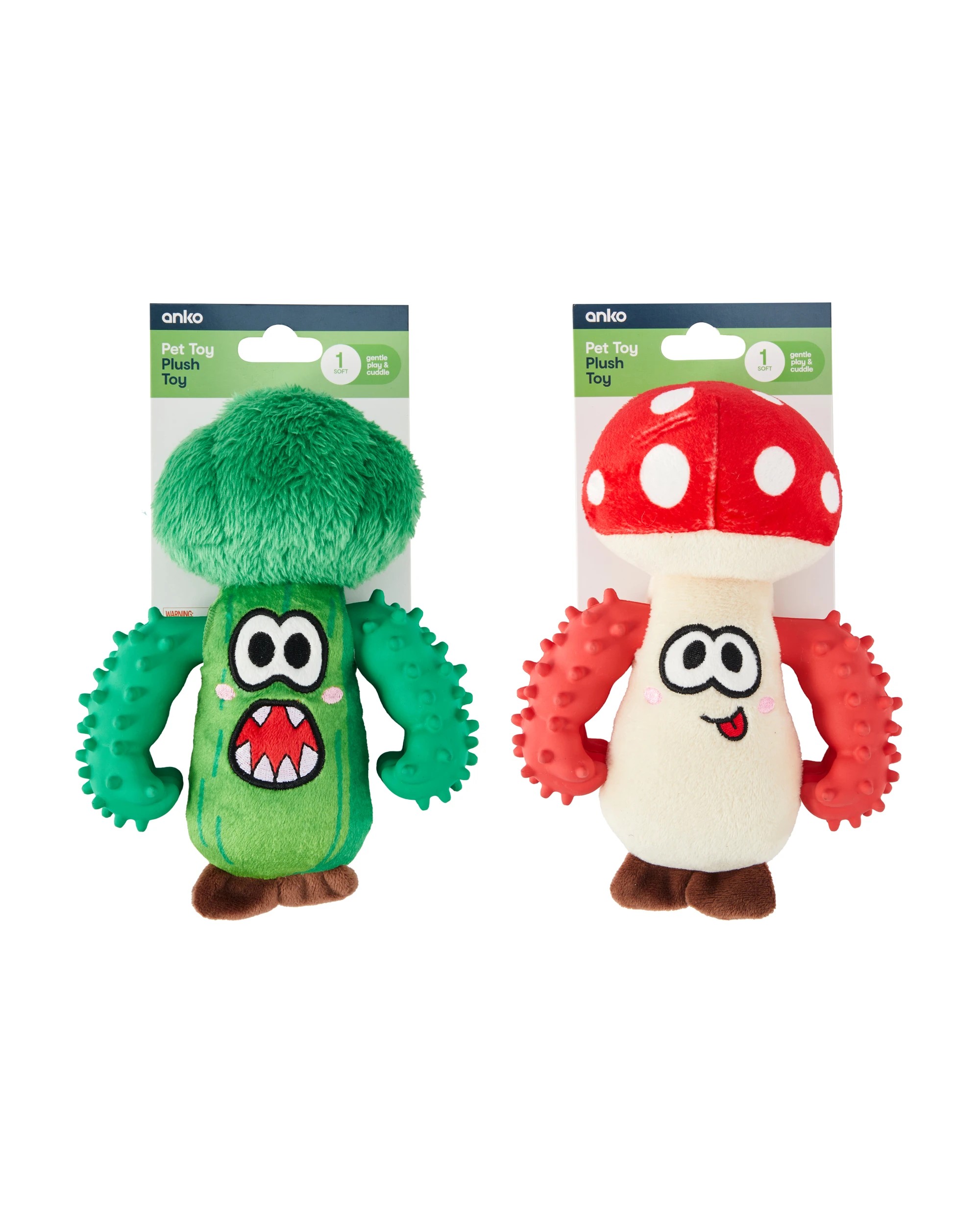 4 Pet Toy Plush Chew - Assorted, 4 of 4