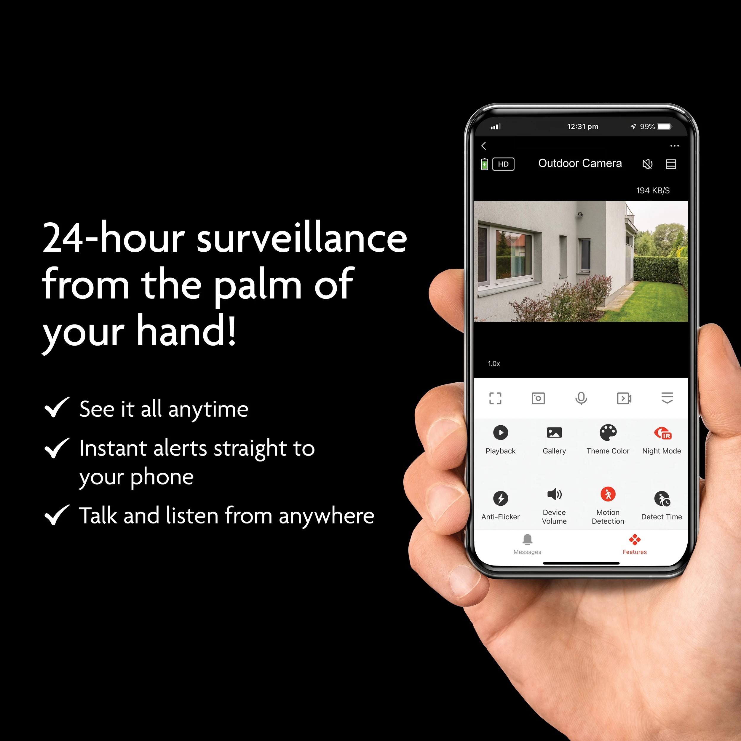 6 Mirabella Genio Smart Outdoor Solar Security Camera, 6 of 10