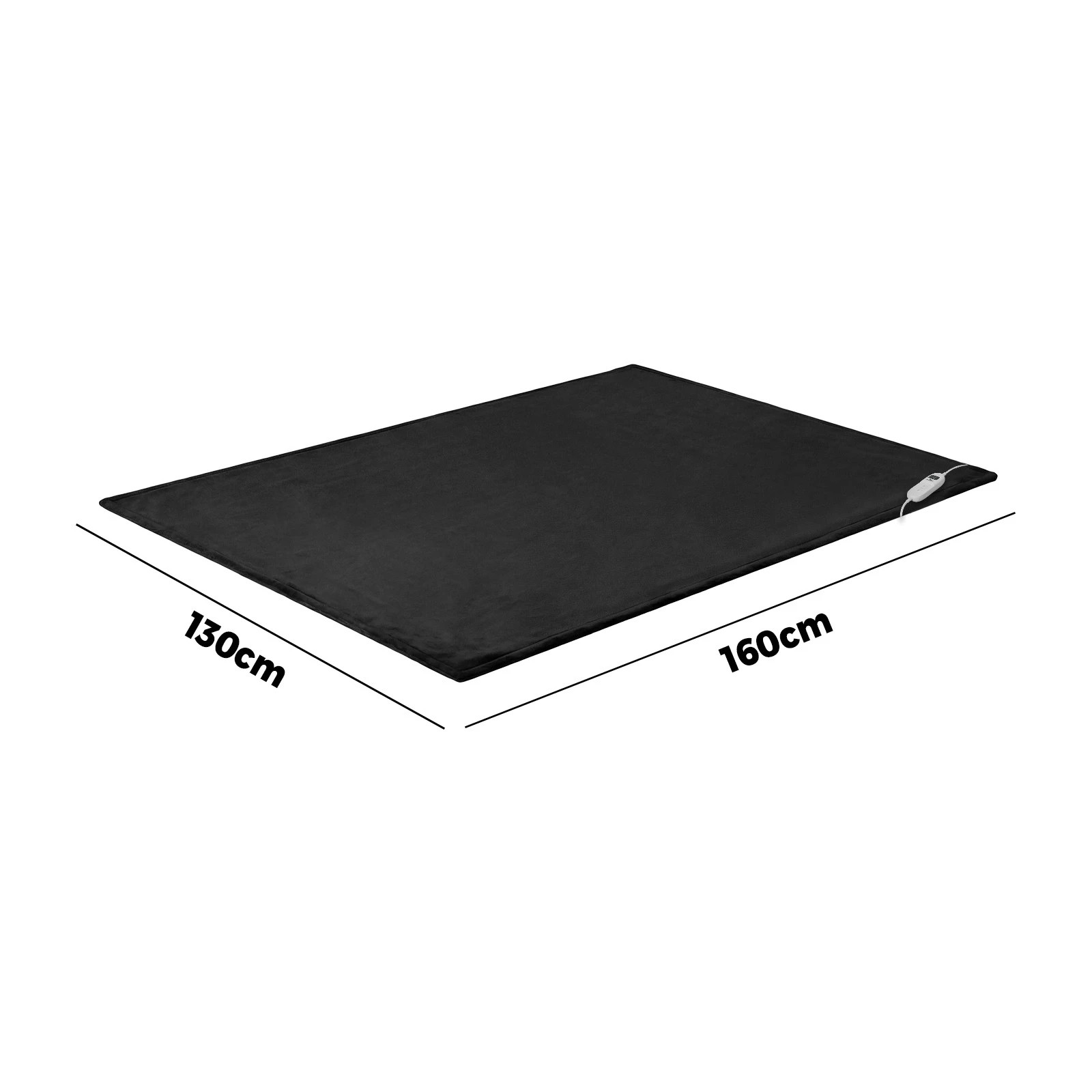 2 Bedra Electric Throw Rug Washable Heated Blanket Flannel Fleece Winter Warm - Single Bed - Grey, 2 of 10