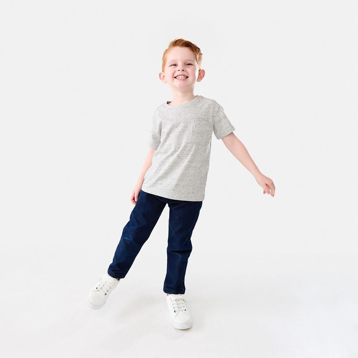 5 Plain Cotton T-shirt Tlg Marle, 5 of 8