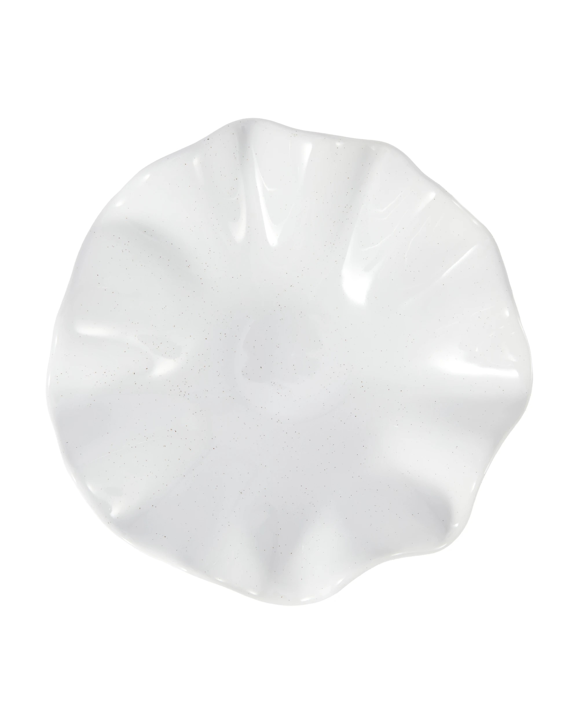 4 White Wavy Pedestal Decor Bowl, 4 of 5
