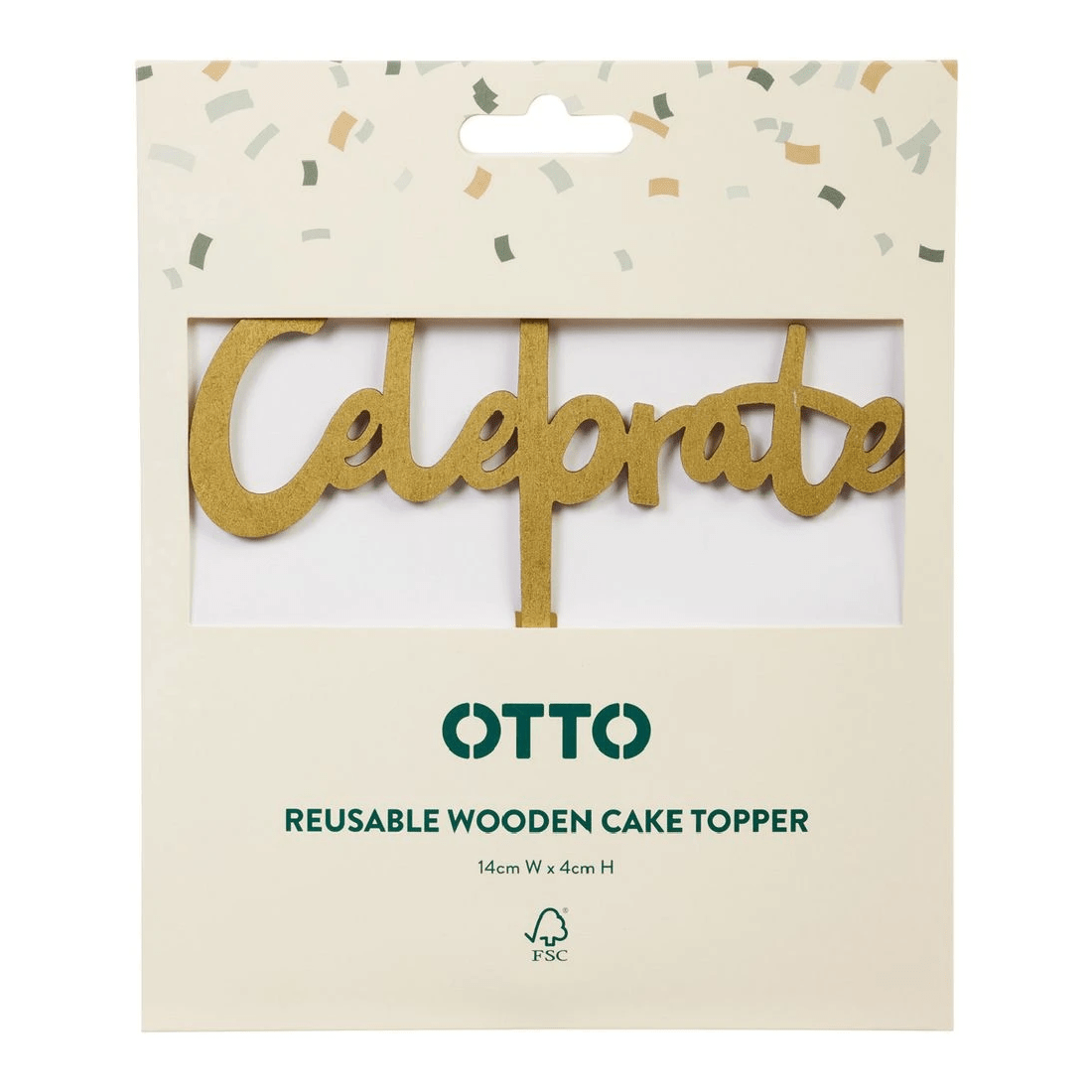 2 Otto Australiana Wooden Cake Topper, 2 of 4