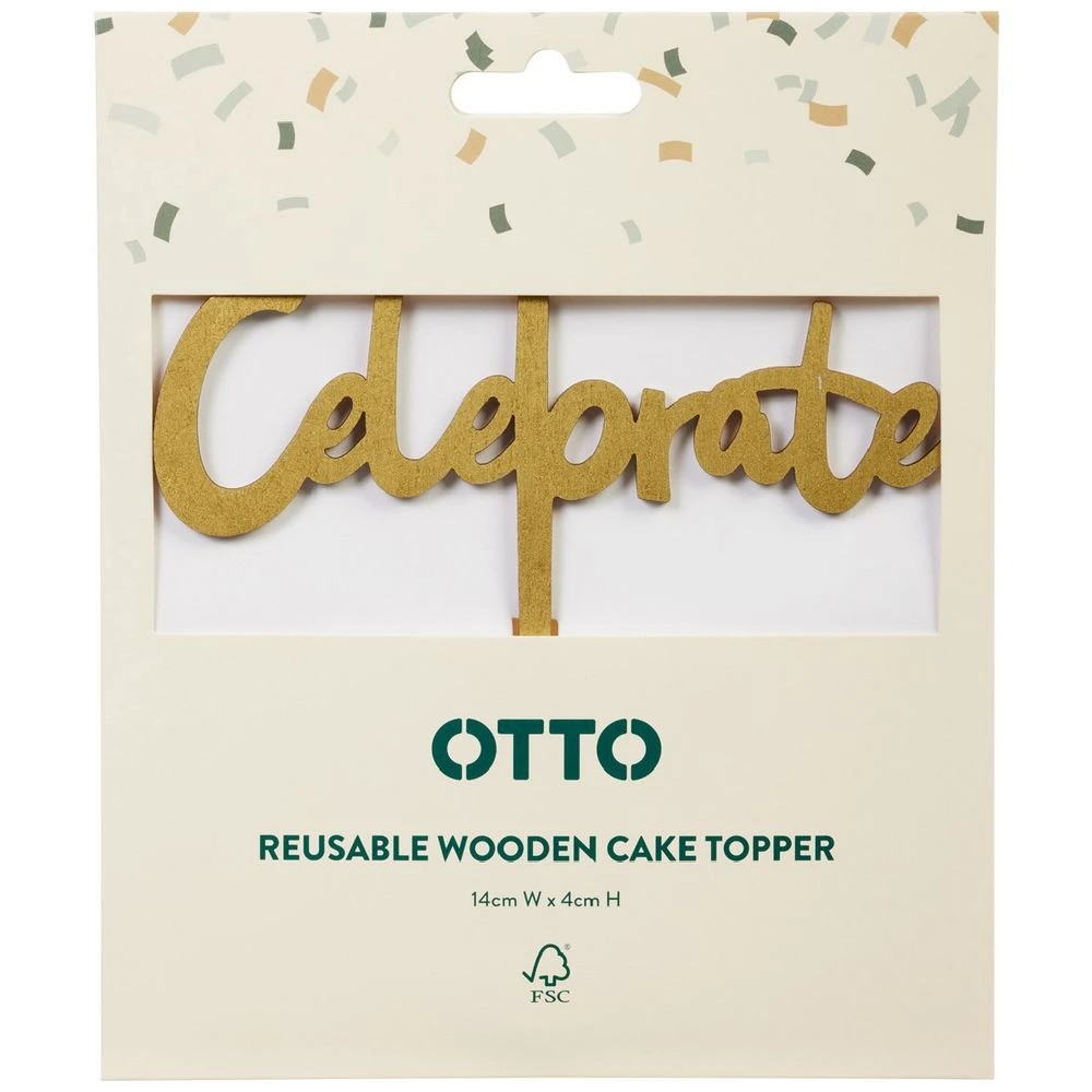 2 Otto Australiana Wooden Cake Topper, 2 of 4