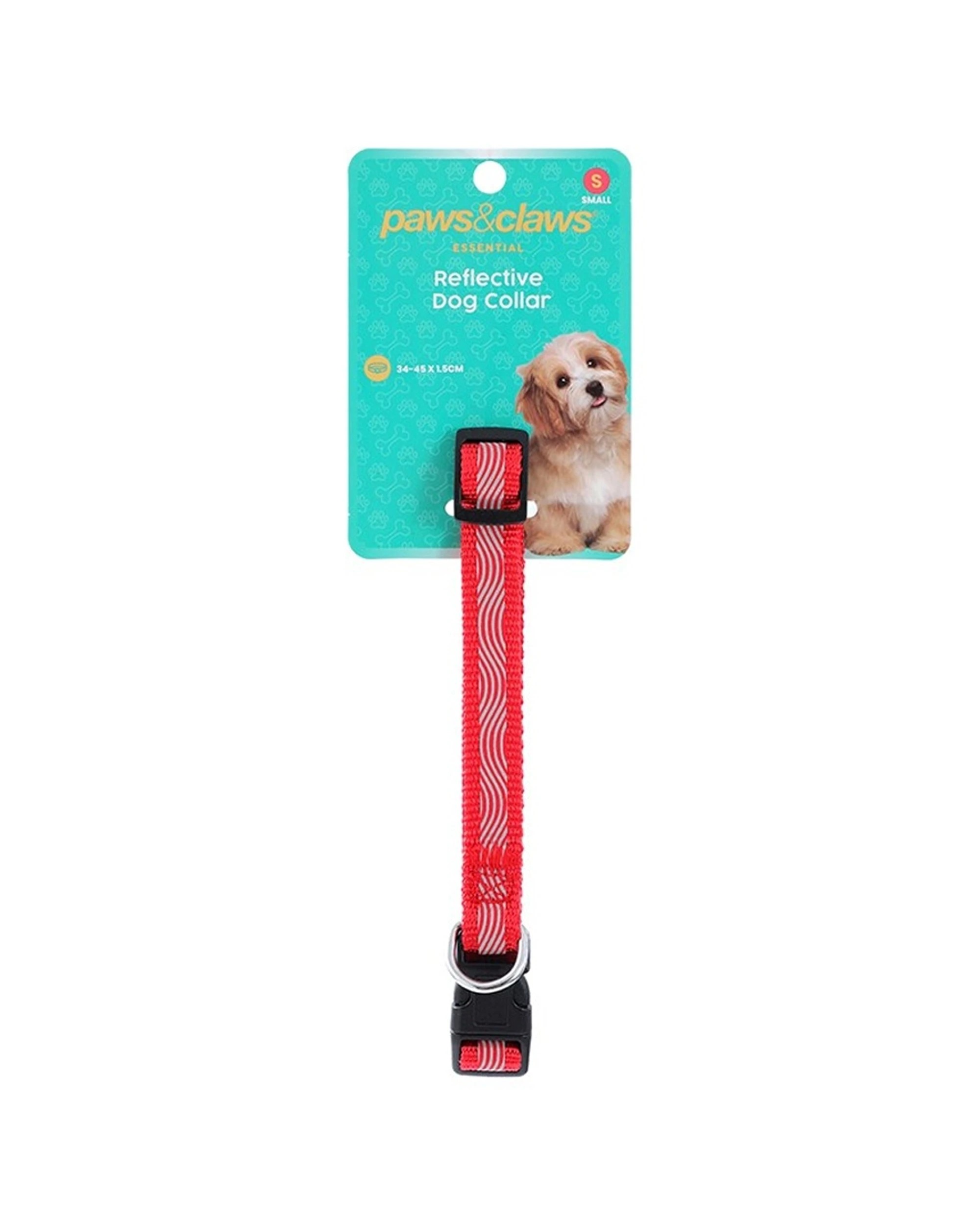 2 Paws & Claws 3PK Reflective Pet Dog Collar Small 34-45x1.5cm - Assorted, 2 of 6