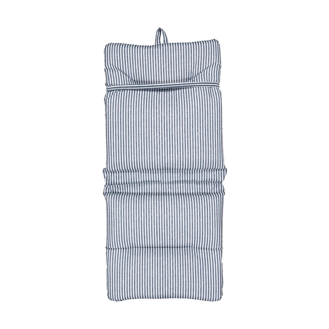8 Outdoor High Back Cushion - Blue Stripe, 8 of 10