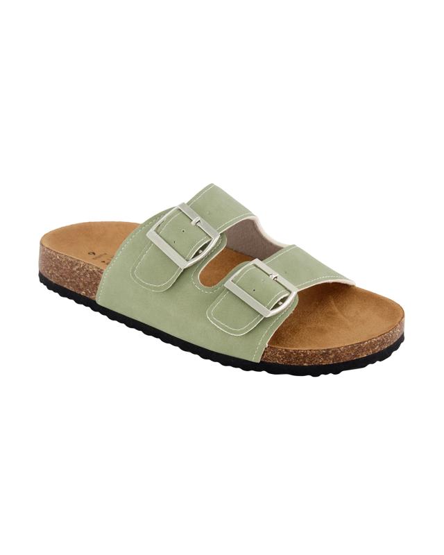 Two Band Buckle Footbed Sl