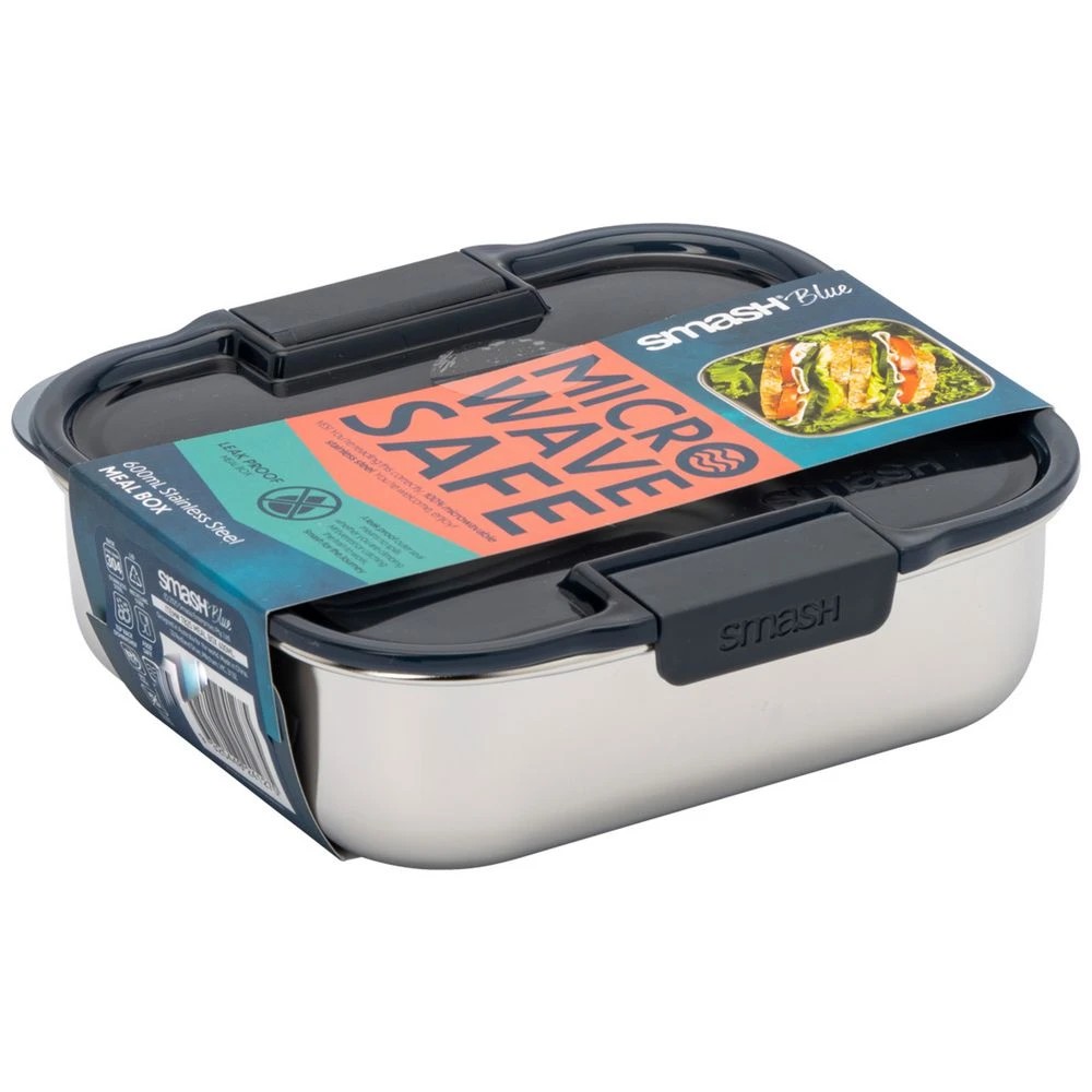 1 Smash Meal Box 600mL Charcoal, 1 of 4
