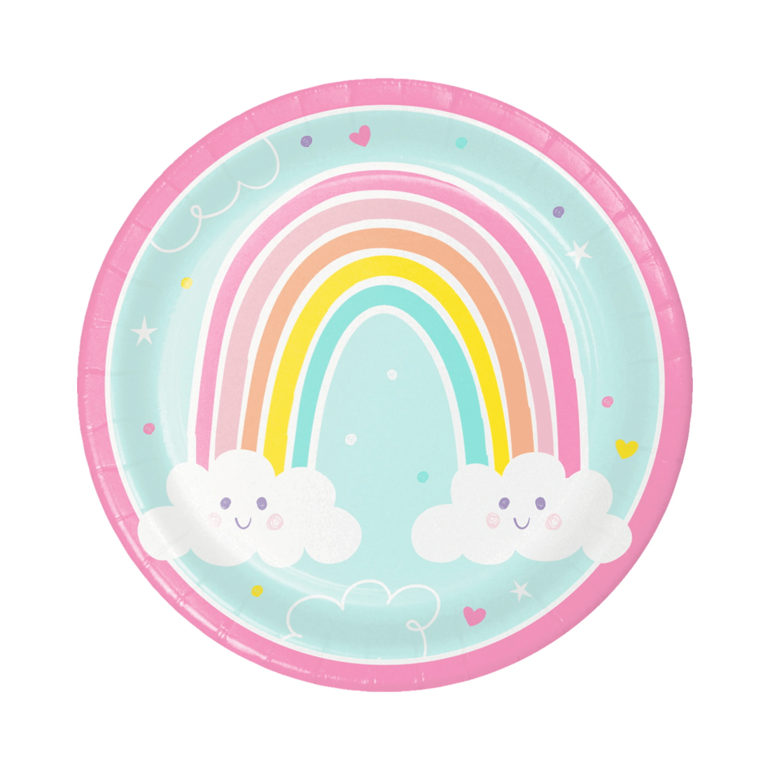 1 Creative Converting Happy Rainbow Large Paper Plates Pack of 8, 1 of 1