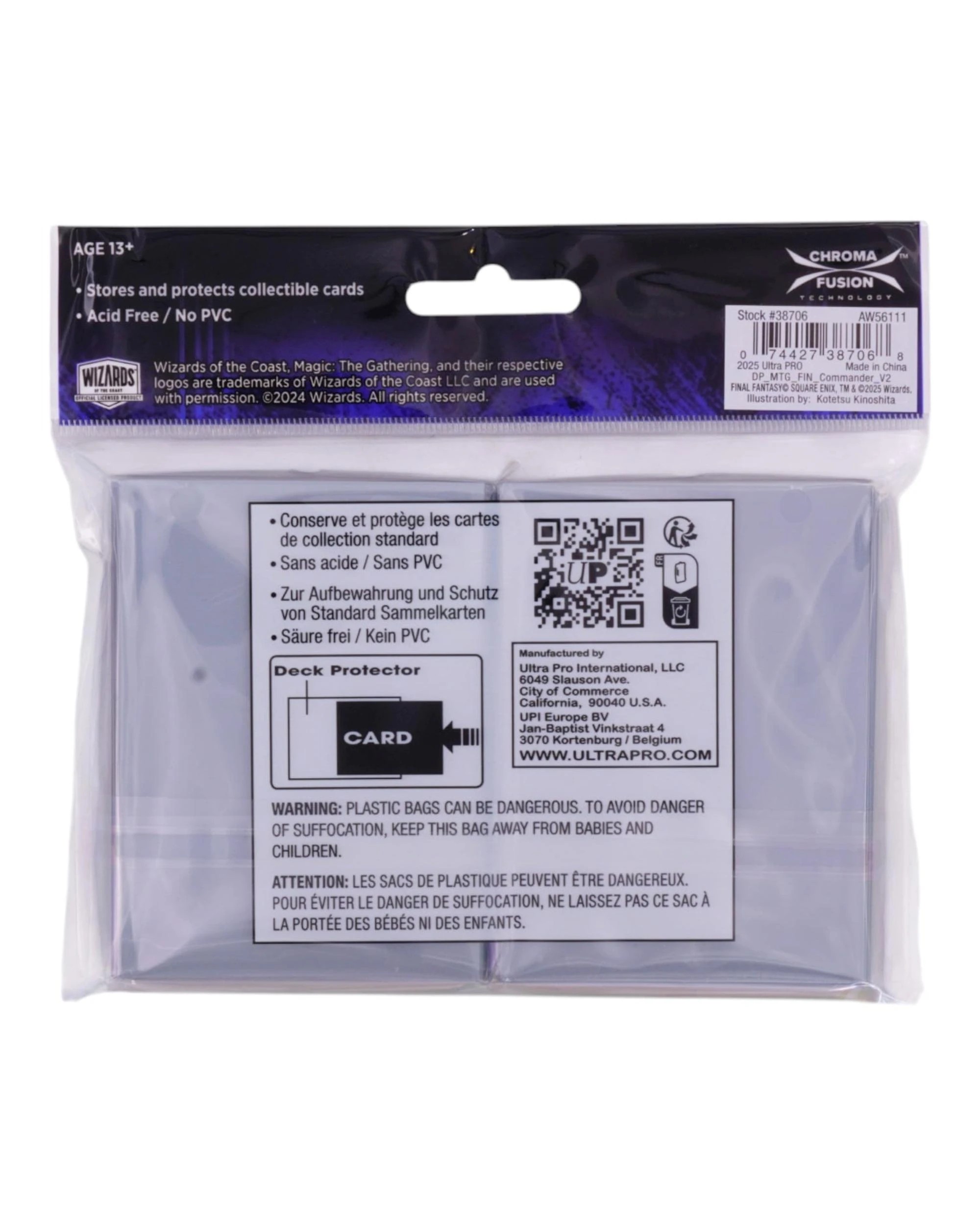 3 Ultra Pro Magic the Gathering Final Fantasy The Crystals Chosen Deck Protector Sleeves - 100 Pack - Multi, 3 of 3