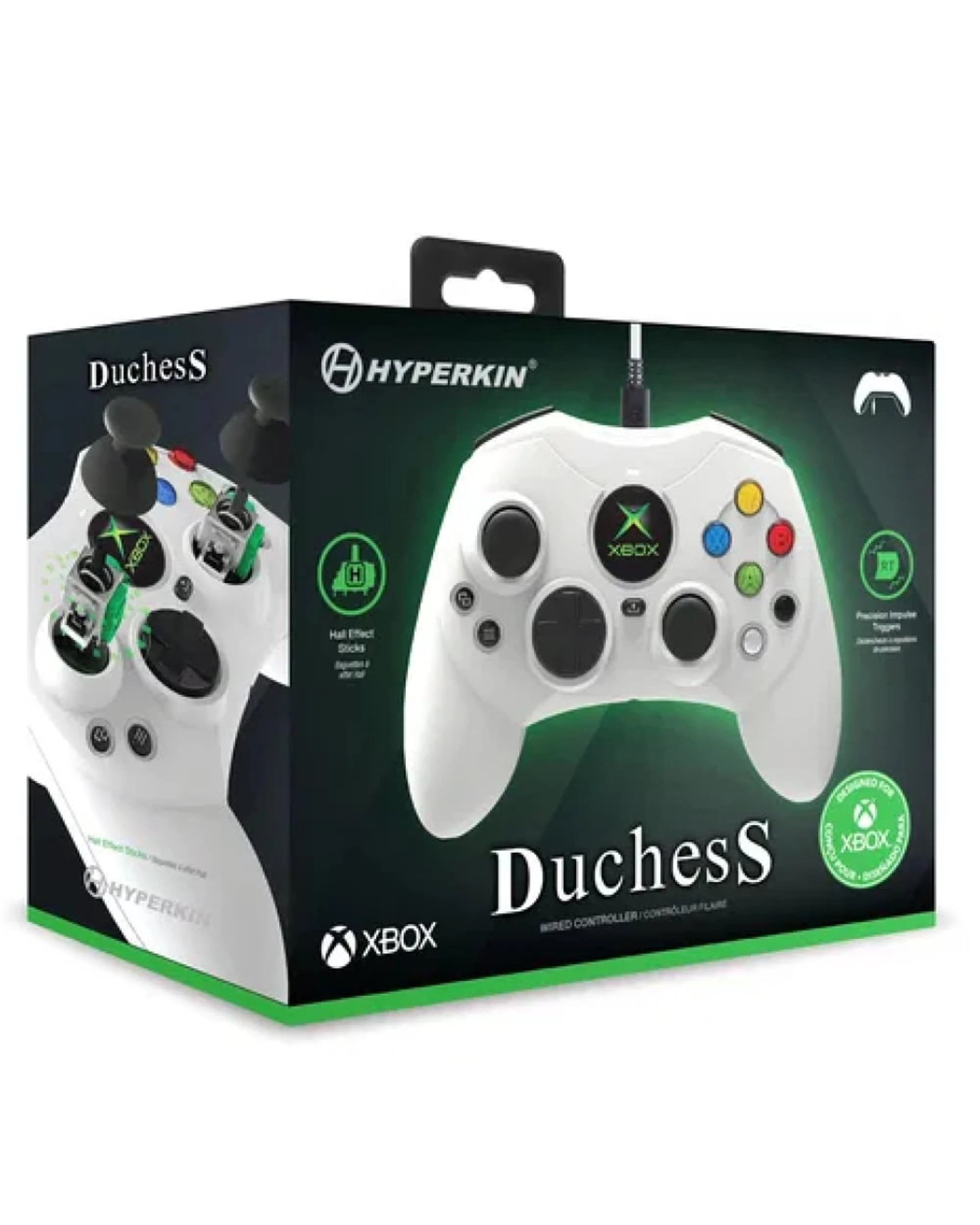 1 Hyperkin DuchesS Wired Controller for Xbox/PC - White, 1 of 10