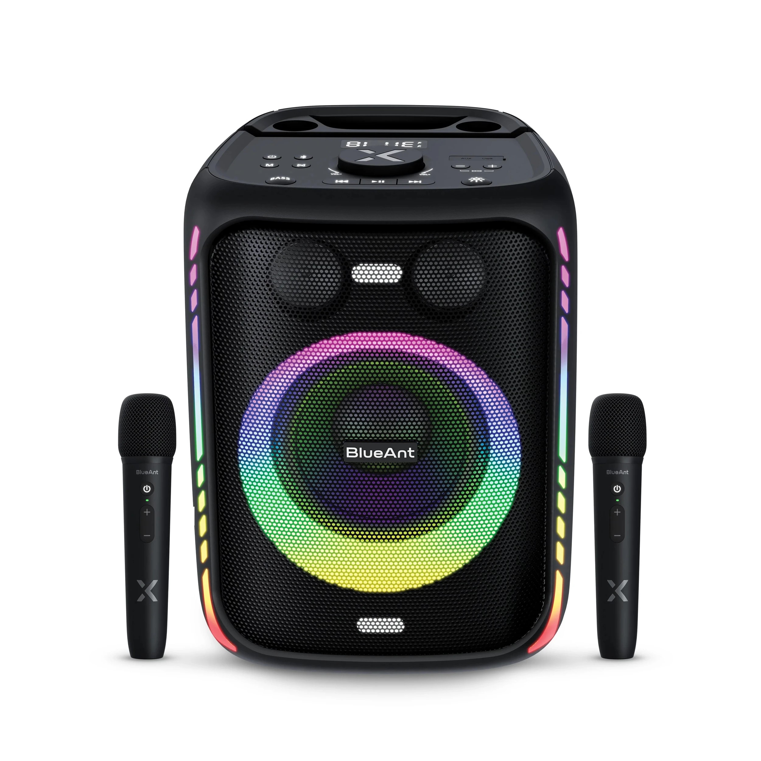 1 BlueAnt X5i Portable 120W Party Bluetooth Karaoke Speaker – Black, 1 of 5