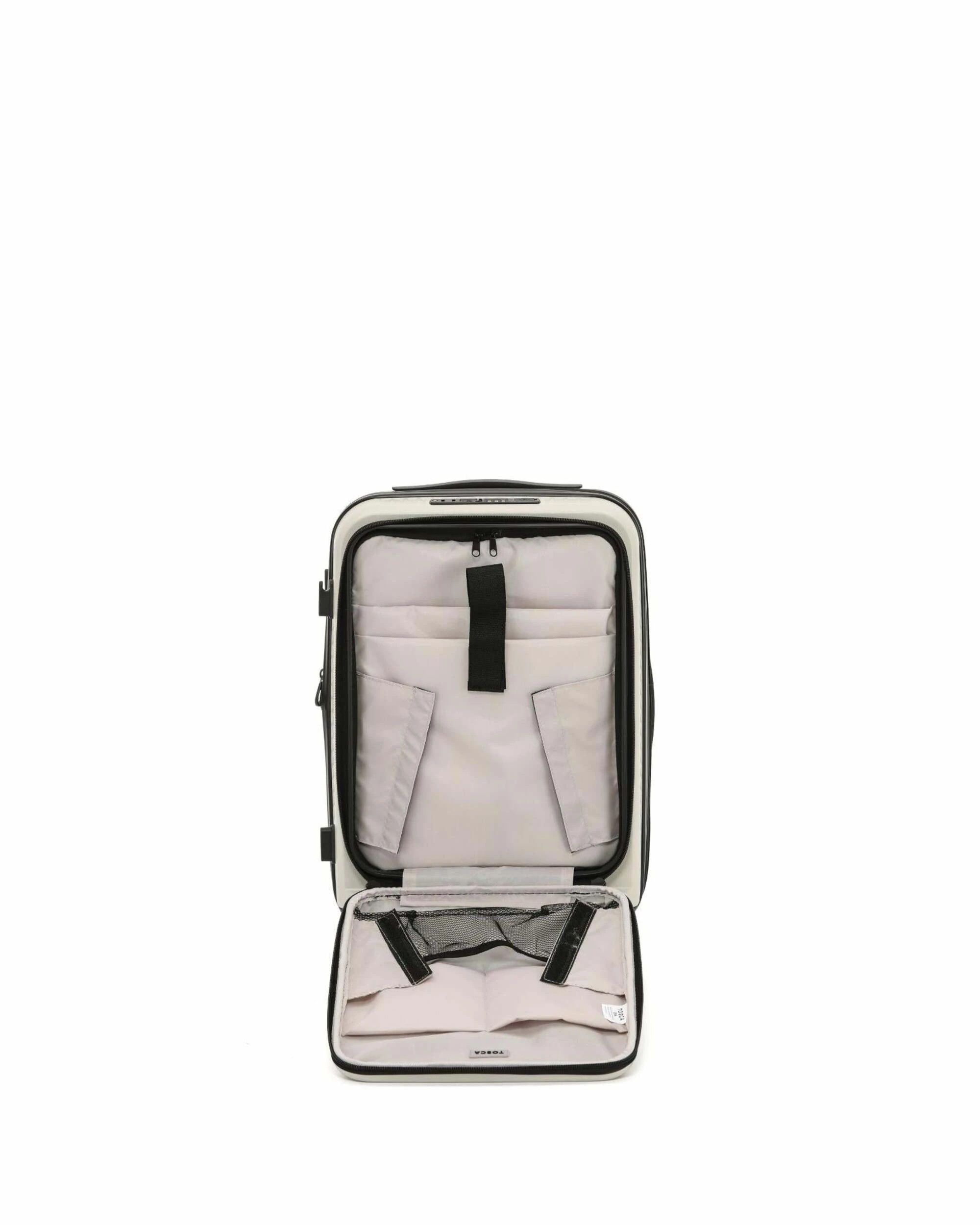 4 Tosca Zen Carry-On Suitcase Onboard Travel Luggage With Lock - Beige, 4 of 4