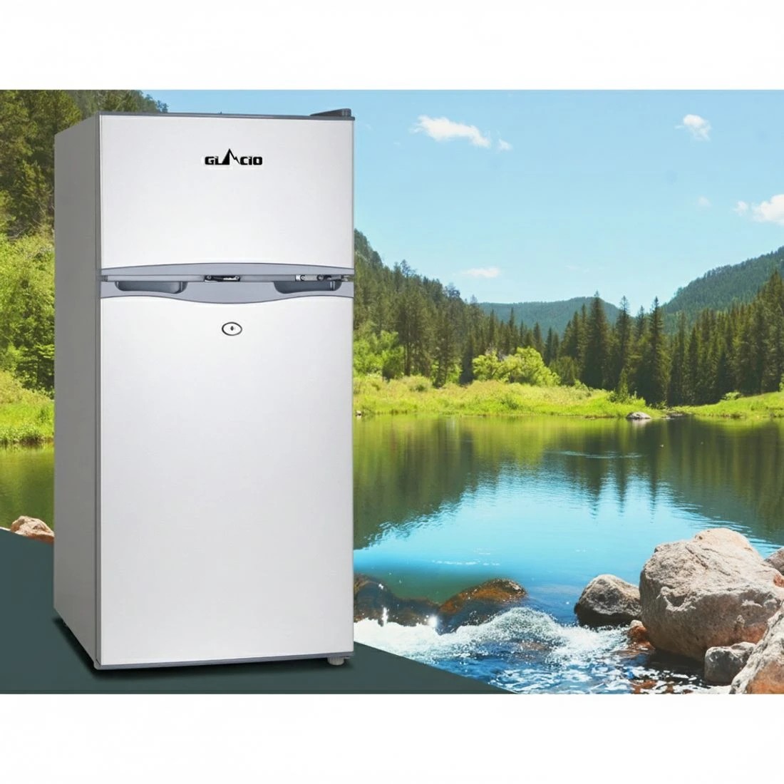 5 Glacio 100L Portable Fridge Freezer Bar Upright 12V/24V/240V Camping - Silver, 5 of 9