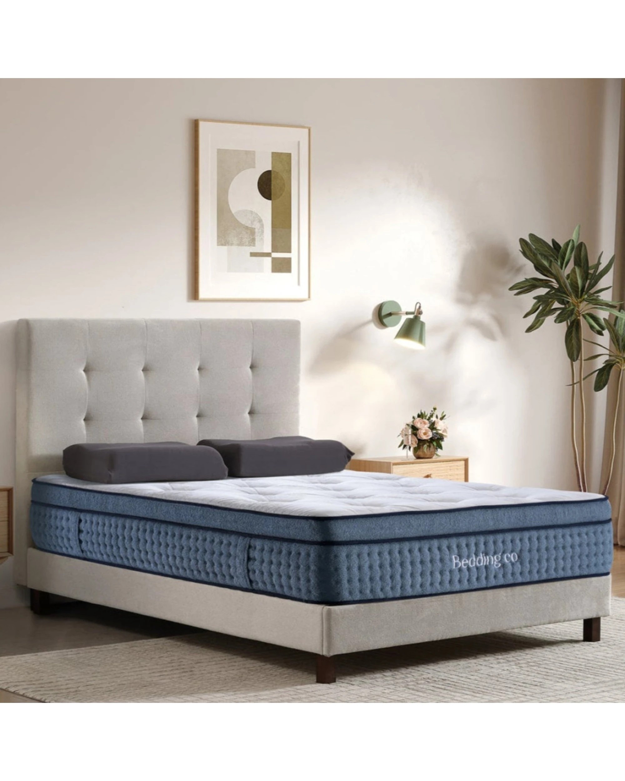 6 Bedding Co Hand Tufted Chiro Latex Mattress Medium Firmness - Single Bed - White, 6 of 7