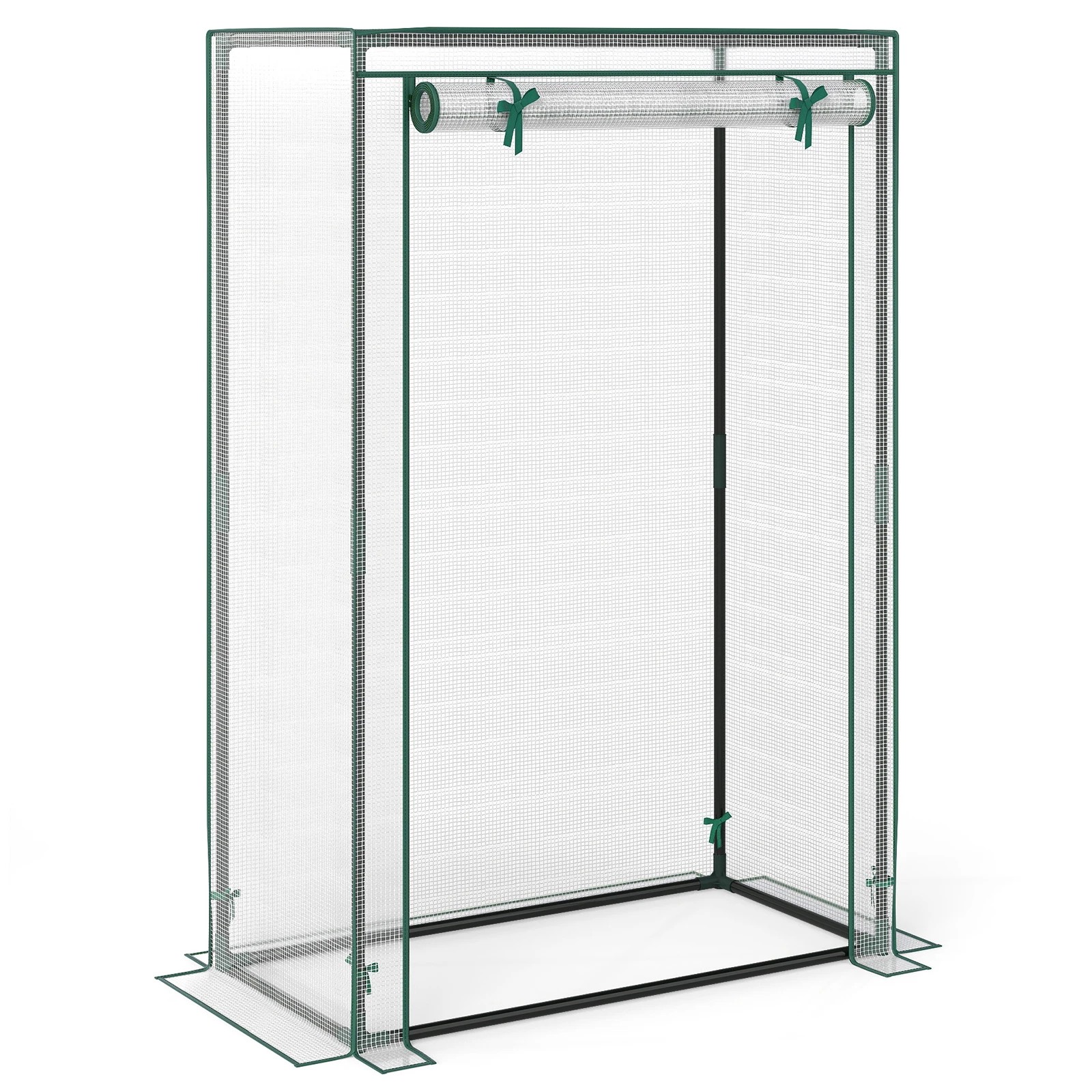 1 Costway Portable Mini Greenhouse Waterproof Tomato Green House Garden Shed - White, 1 of 4
