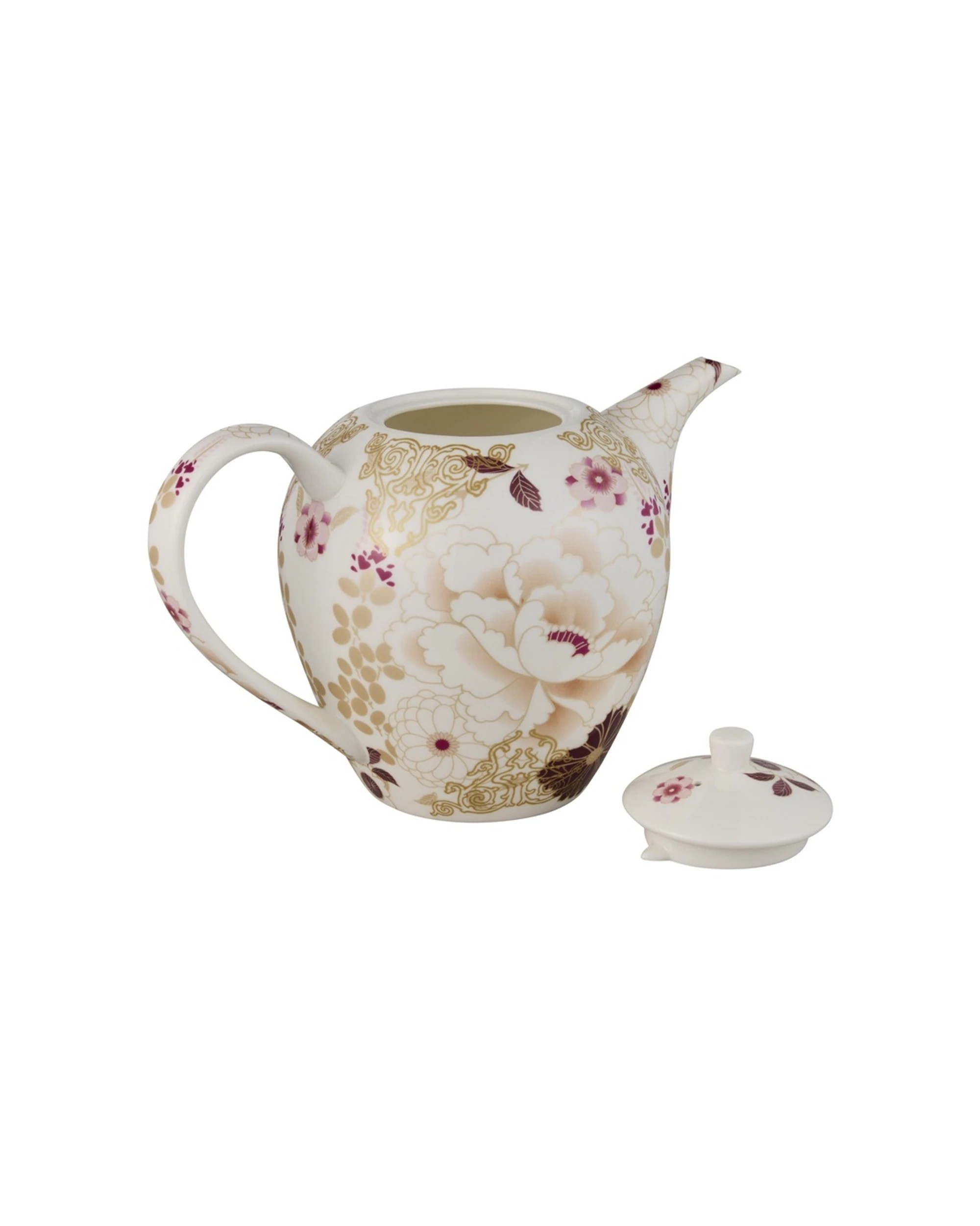 3 Maxwell And Williams Kimono Teapot Bone China 1.1L Gift Boxed Floral Pattern - Multi, 3 of 4