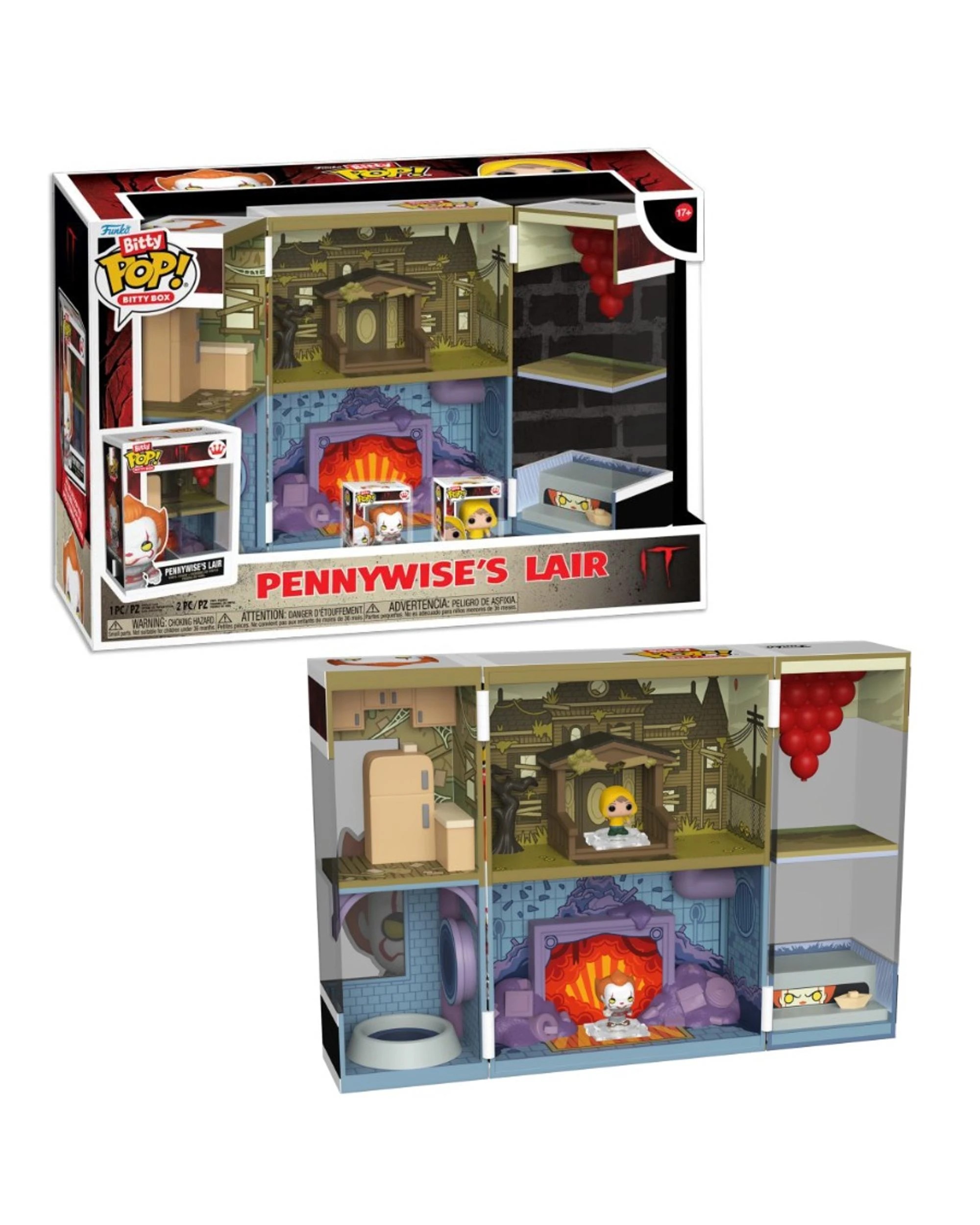 1 IT Pennywise's Lair Bitty Box Playset Funko POP! Vinyl, 1 of 8