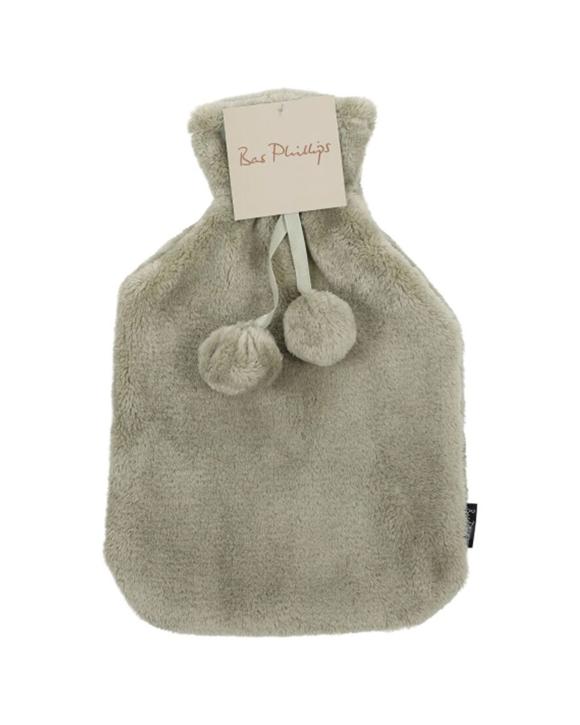 Bas Phillips Faux Mink Polyester Hot Water Bottle Cover 2L Sea Foam - Green
