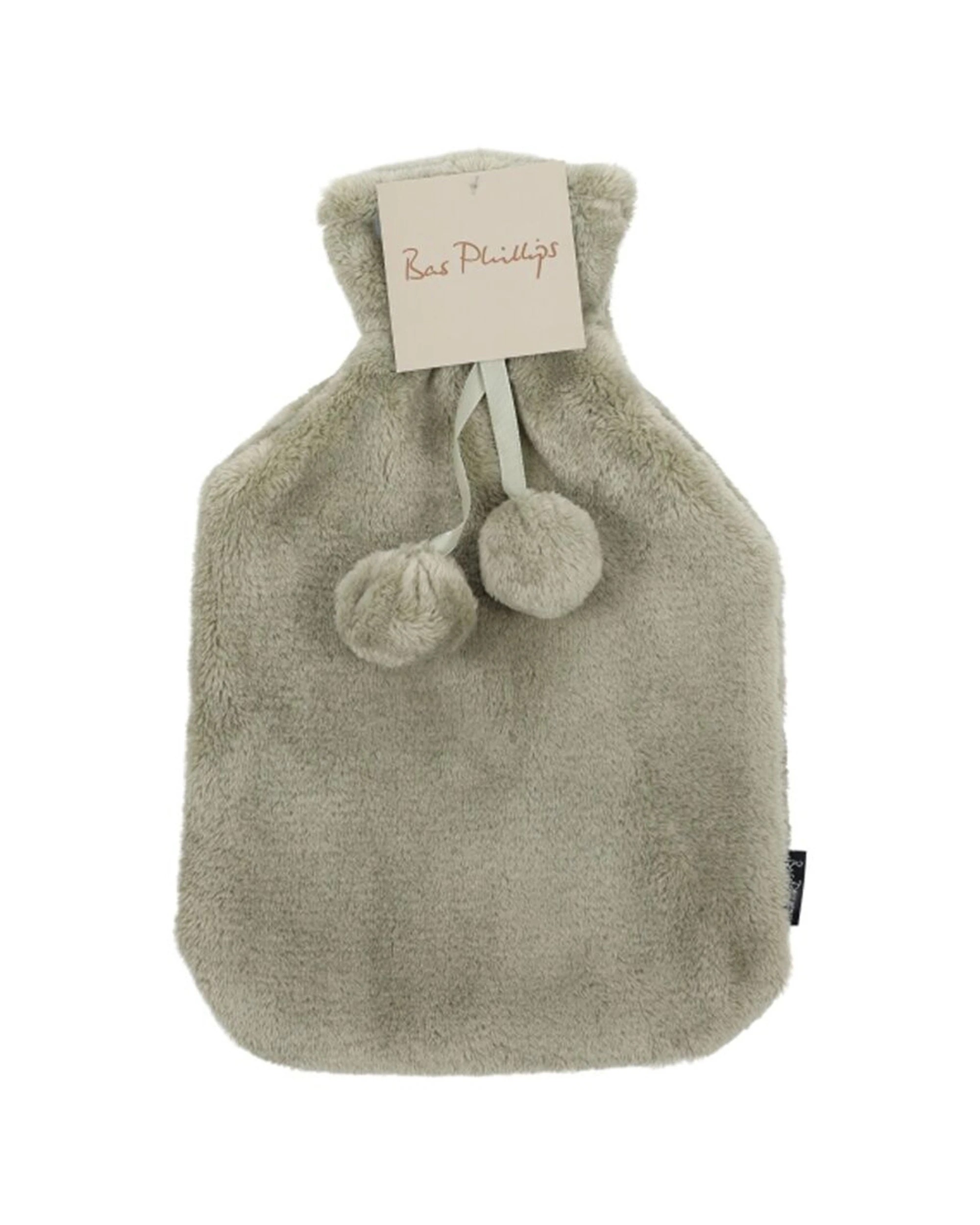 1 Bas Phillips Faux Mink Polyester Hot Water Bottle Cover 2L Sea Foam - Green, 1 of 1