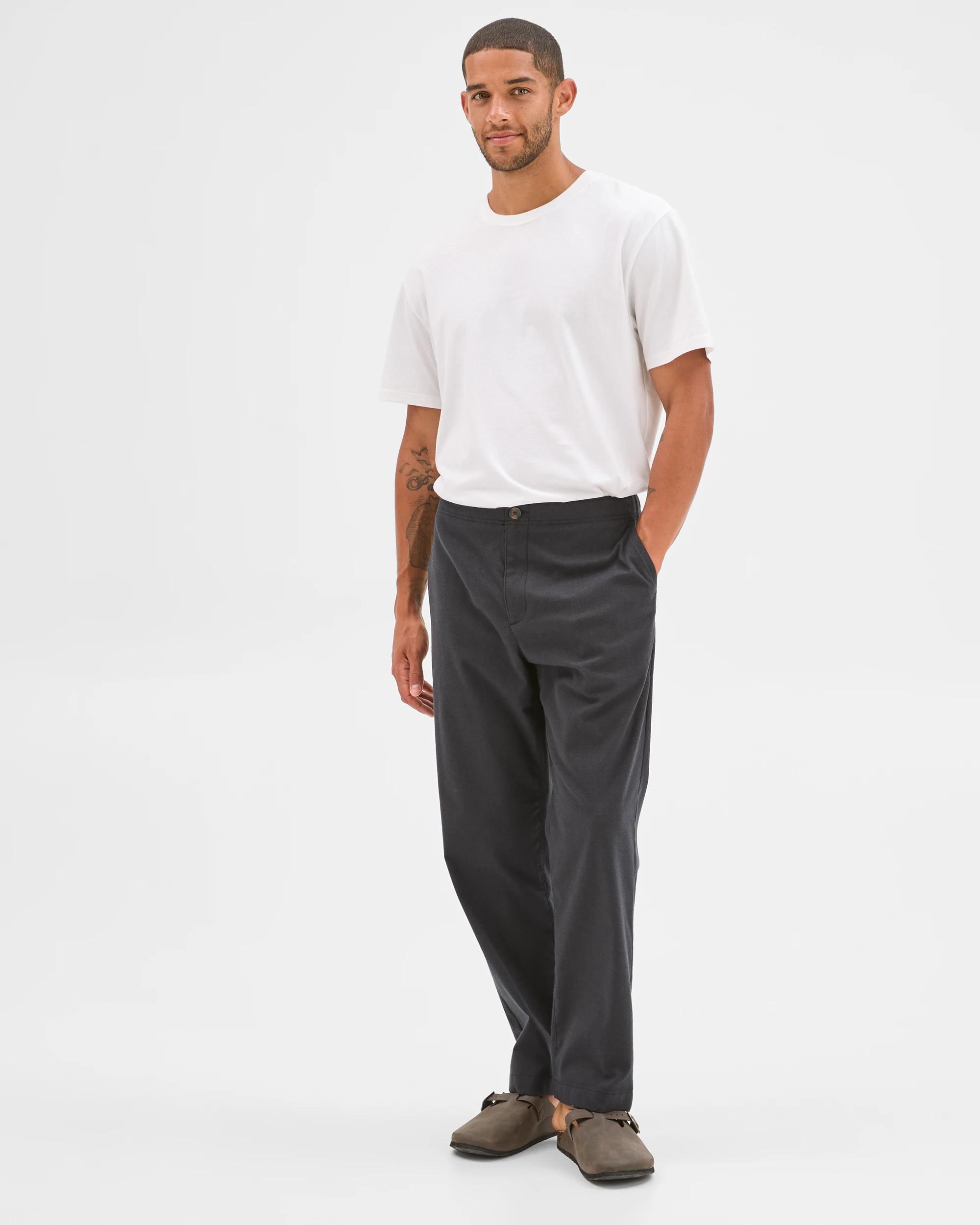 2 Target Man Brushed Relaxed Pants BLACK, 2 of 7