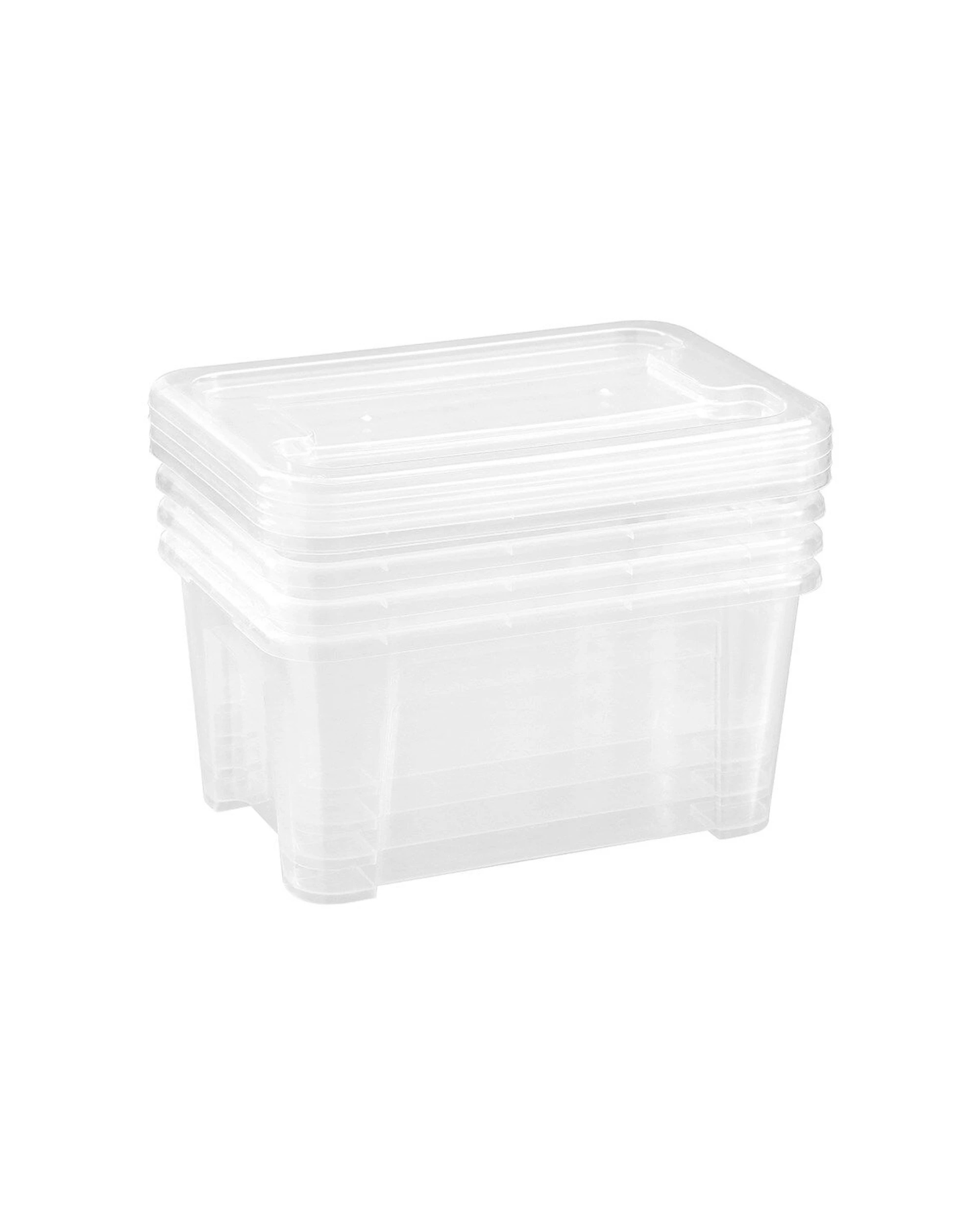 4 Boxsweden Nic-Nac Storage Container Essentials 5L Pack Of 4 Durable Material
 - plain, 4 of 7