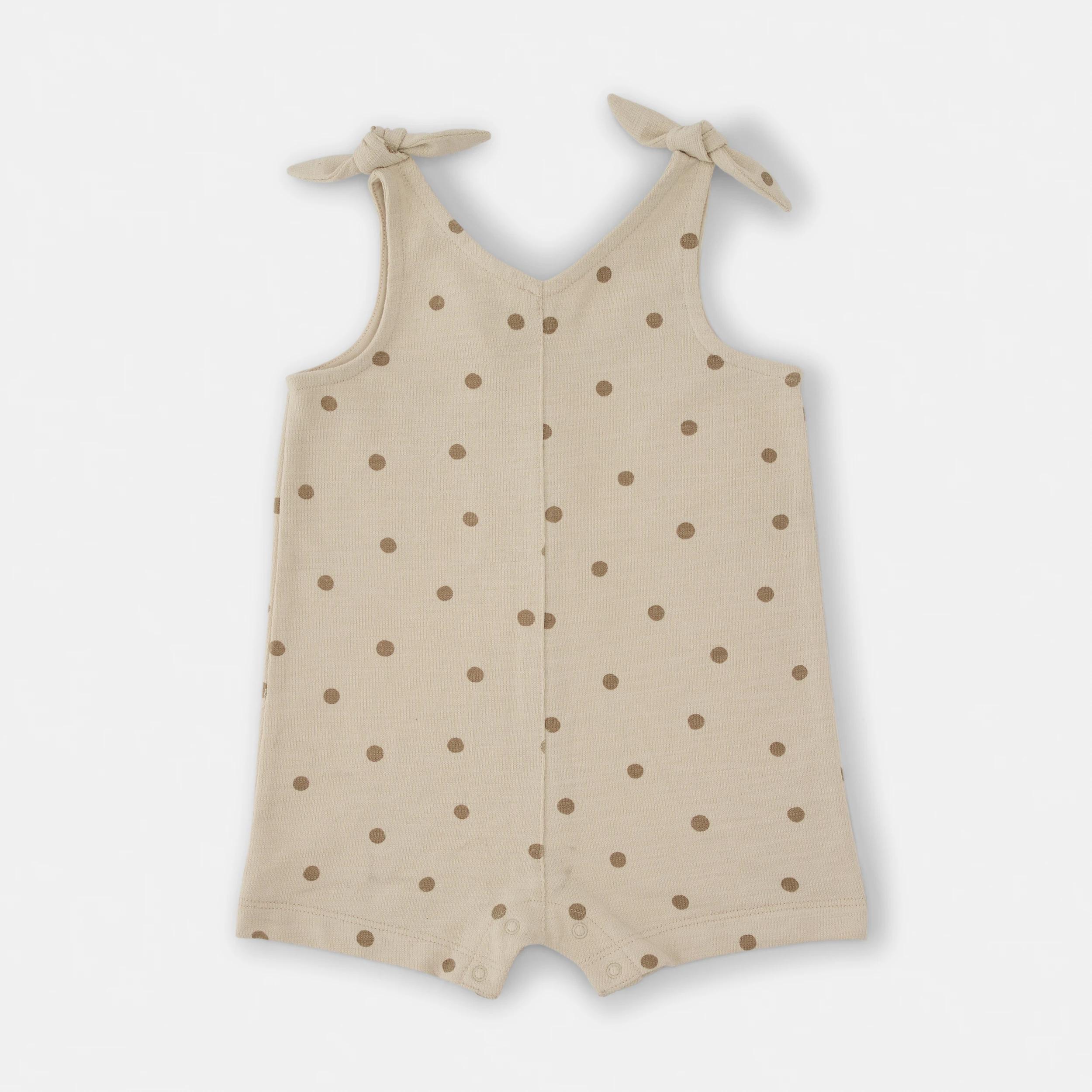 1 Sleeveless Slub Romper Ecru Spt, 1 of 5