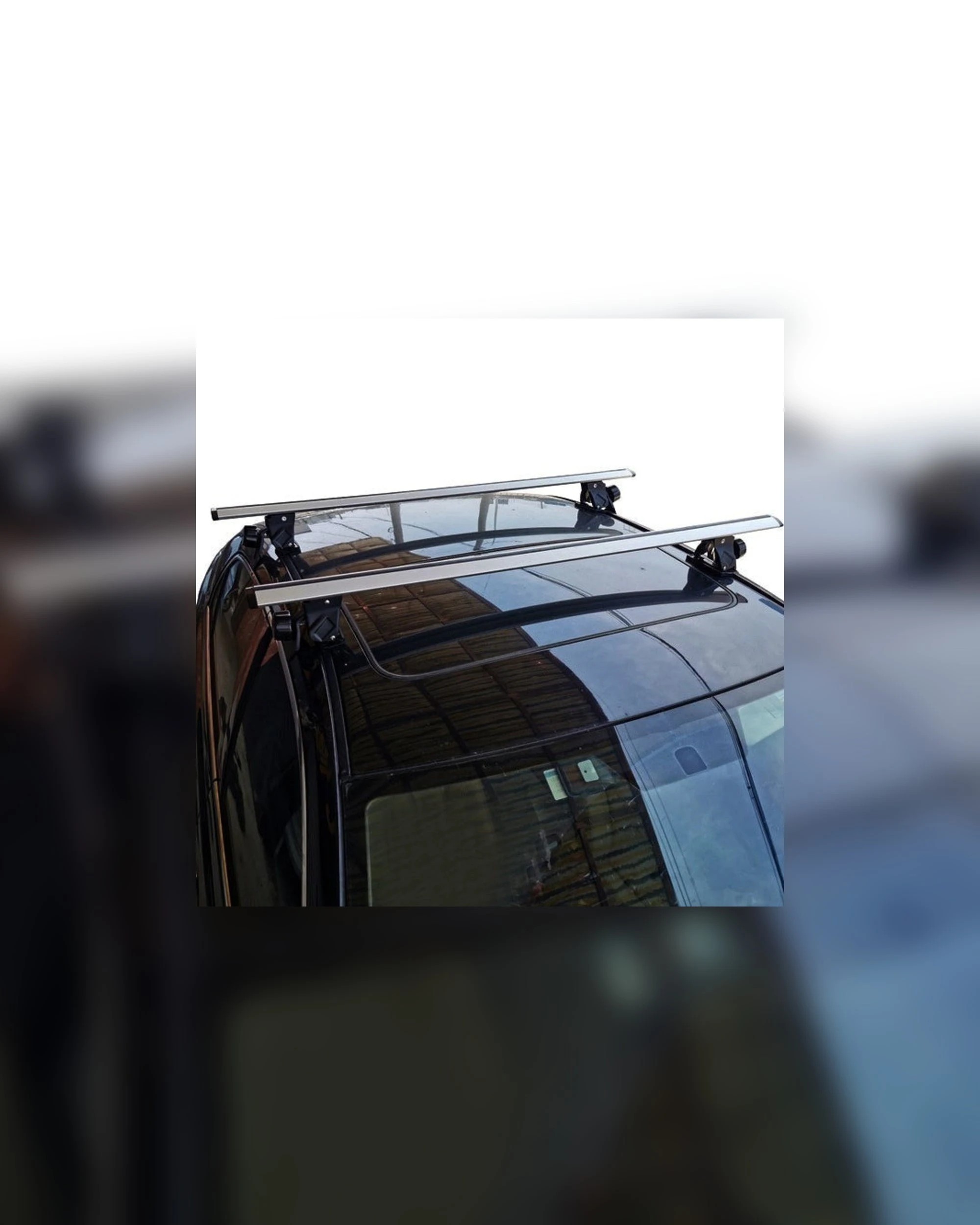 5 Elora Car Roof Rack Cross Bars Luggage Carrier Vehicle Adjustable 130cm Silver, 5 of 6