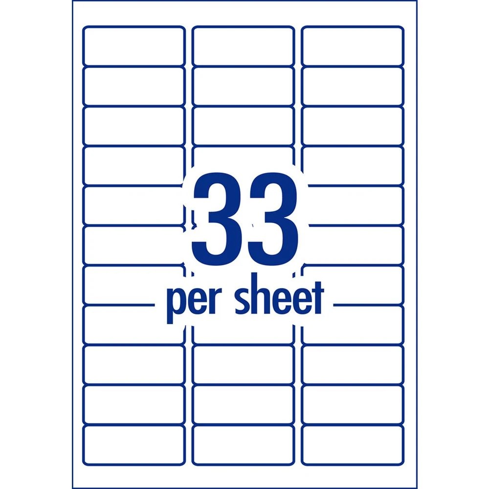 3 Avery Premium White Addressing Labels AveryEco 33UP 50 Sheets, 3 of 10