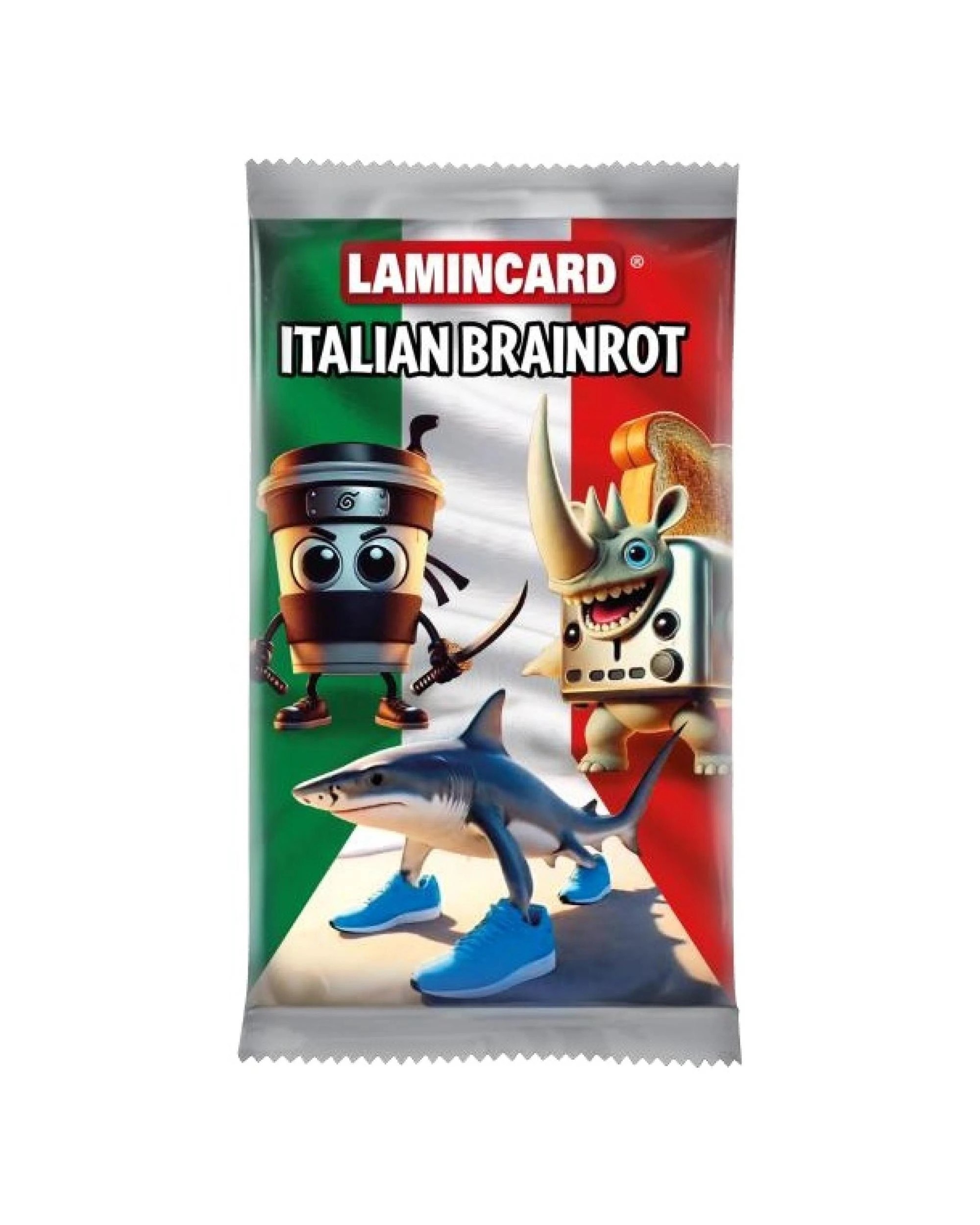 1 Lamincard Italian Brainrot Collectable Cards Pack, 1 of 5