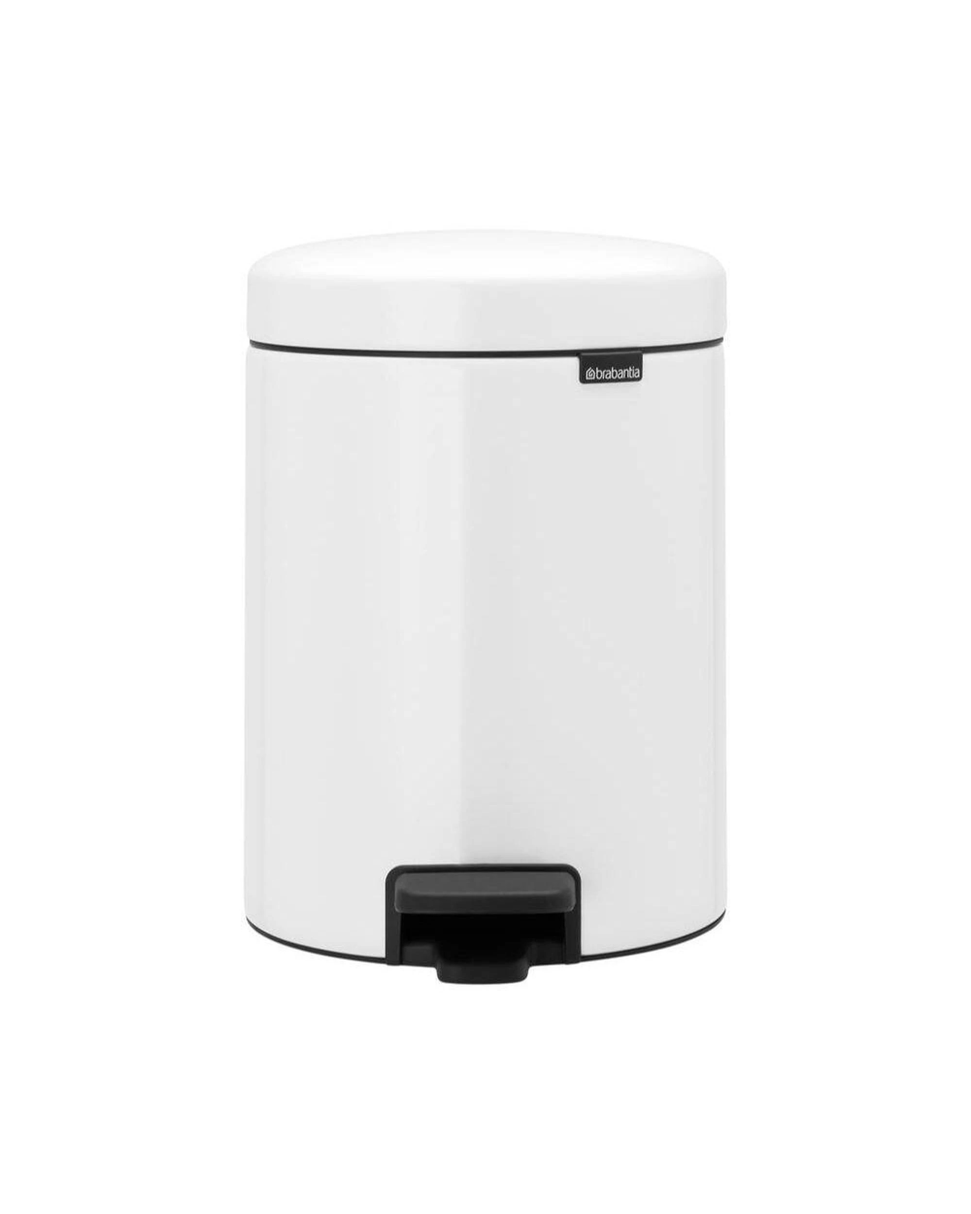1 Brabantia NewIcon Pedal Bin Recycle 2 x 2 Litre - White, 1 of 3
