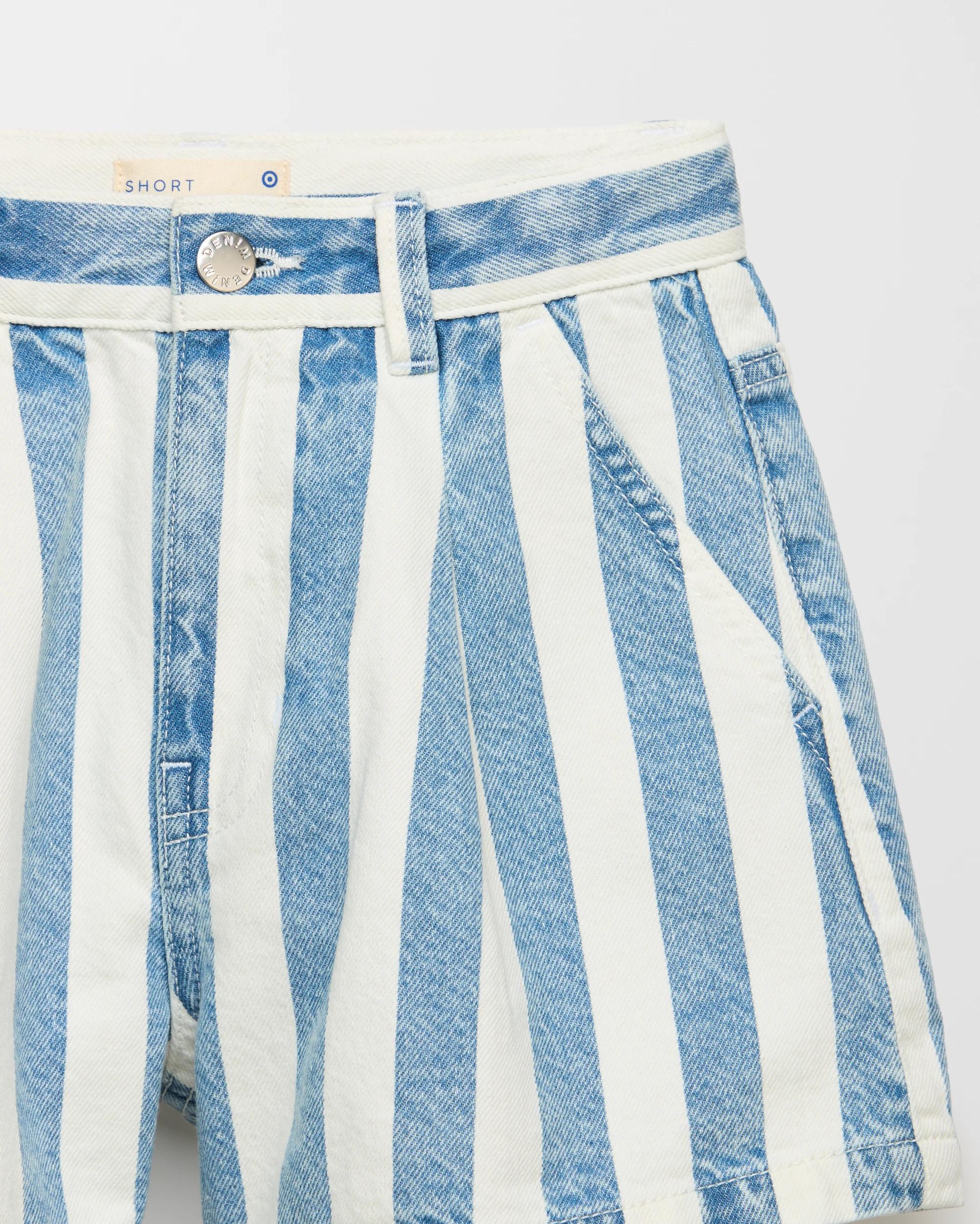 6 Target Denim Shorts BLEACH STRIPE, 6 of 6