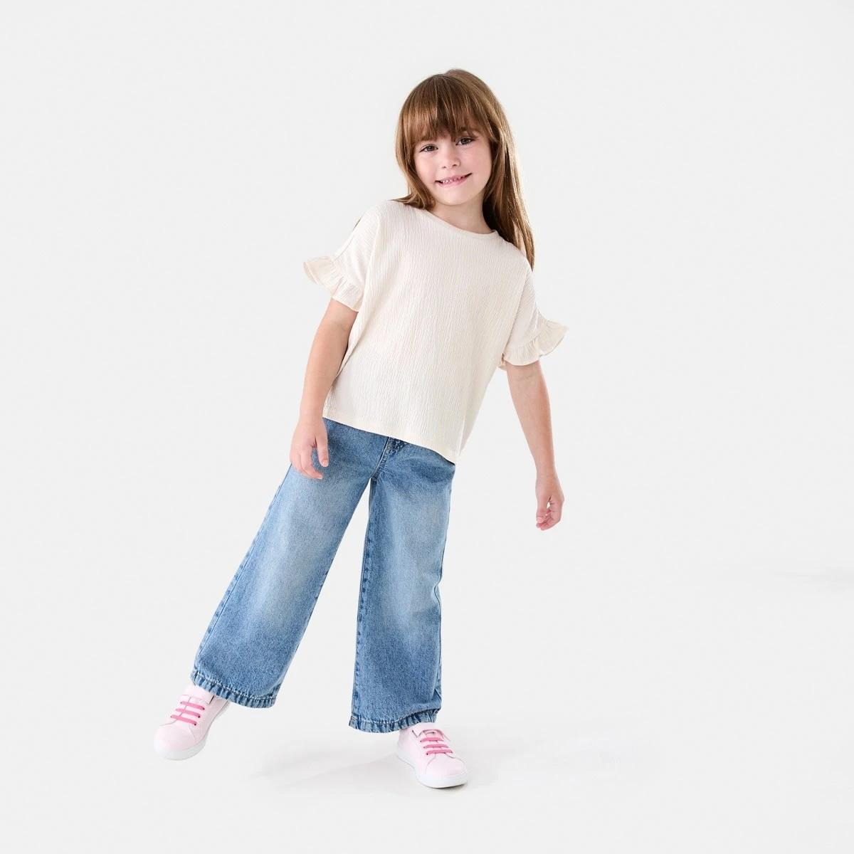 5 Short Sleeve Crinkle T-shirt CHALK, 5 of 6