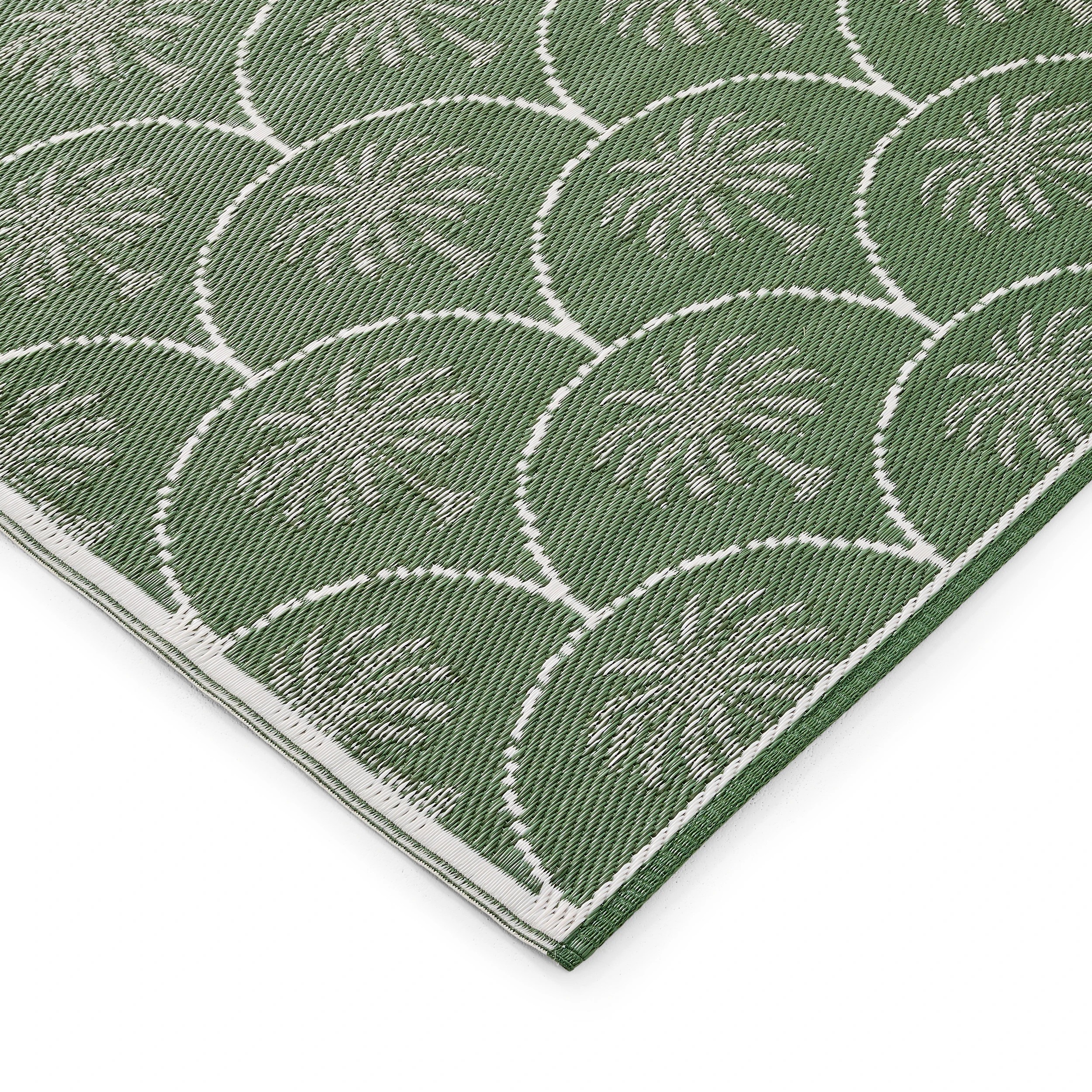 2 Outdoor Reversible Rug - Green - Extra Large, 270cm x 180cm, 2 of 3