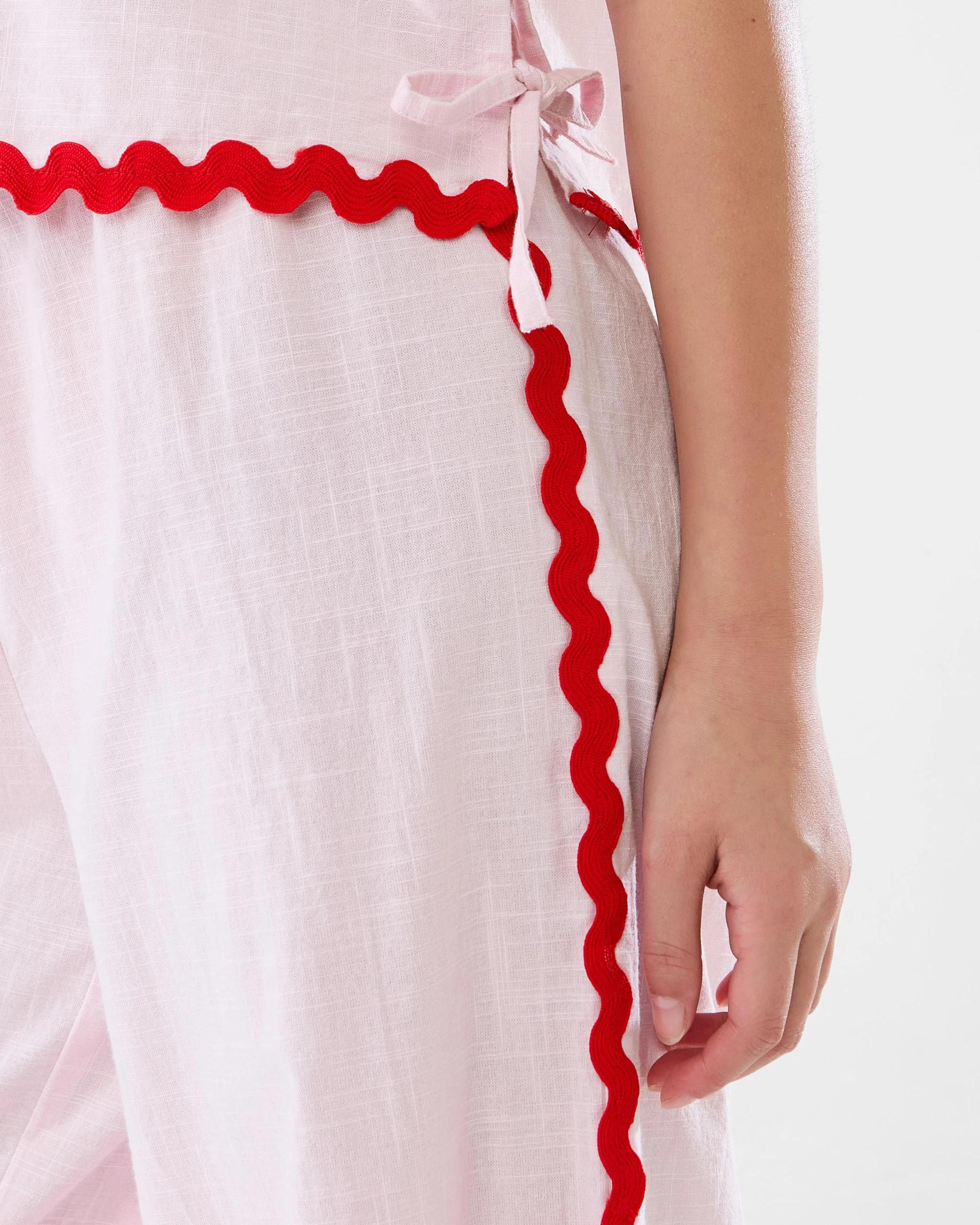 3 Wide Leg Detail Pants Bllet Pink, 3 of 7