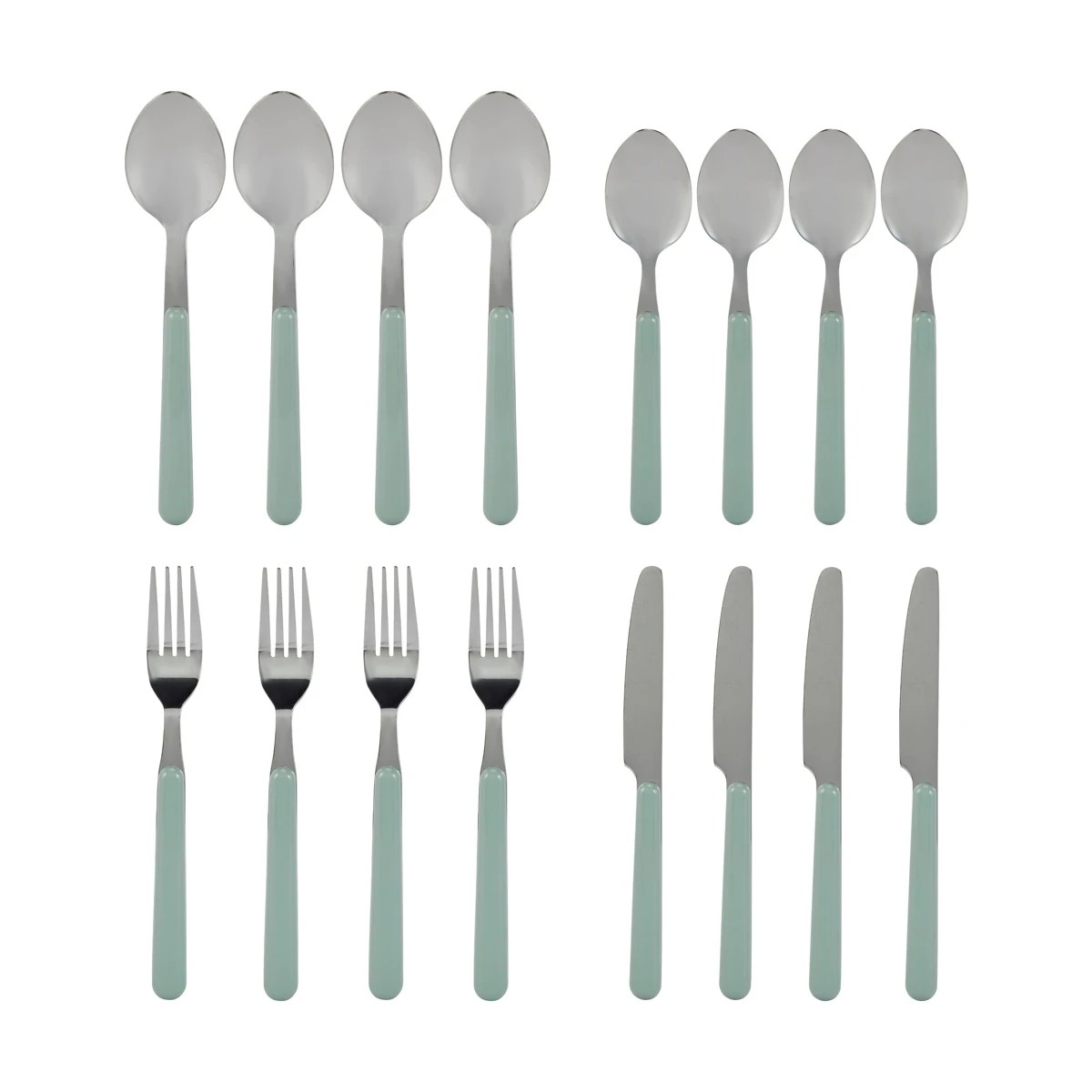 4 16 Piece Sage Cutlery Set, 4 of 6