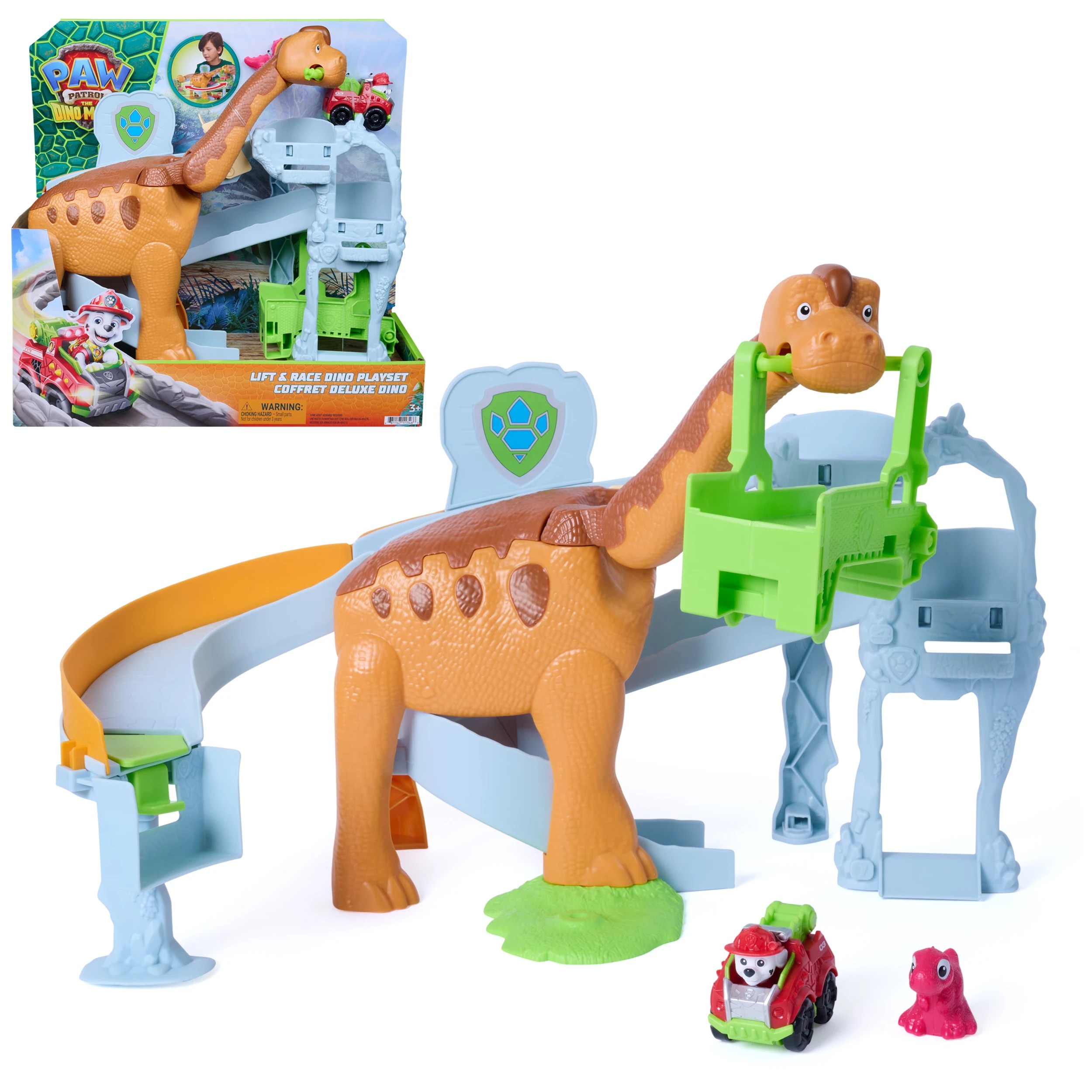 1 PAW Patrol: The Dino Movie Lift &amp; Race Dino Playset, 1 of 9